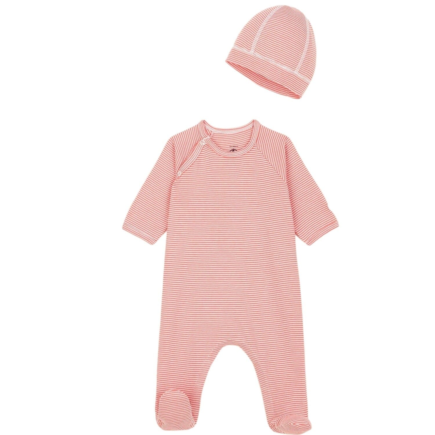 Petit Bateau Kombination 3 Teile Strampler, Mützchen und Decke Babydecke Petit Bateau