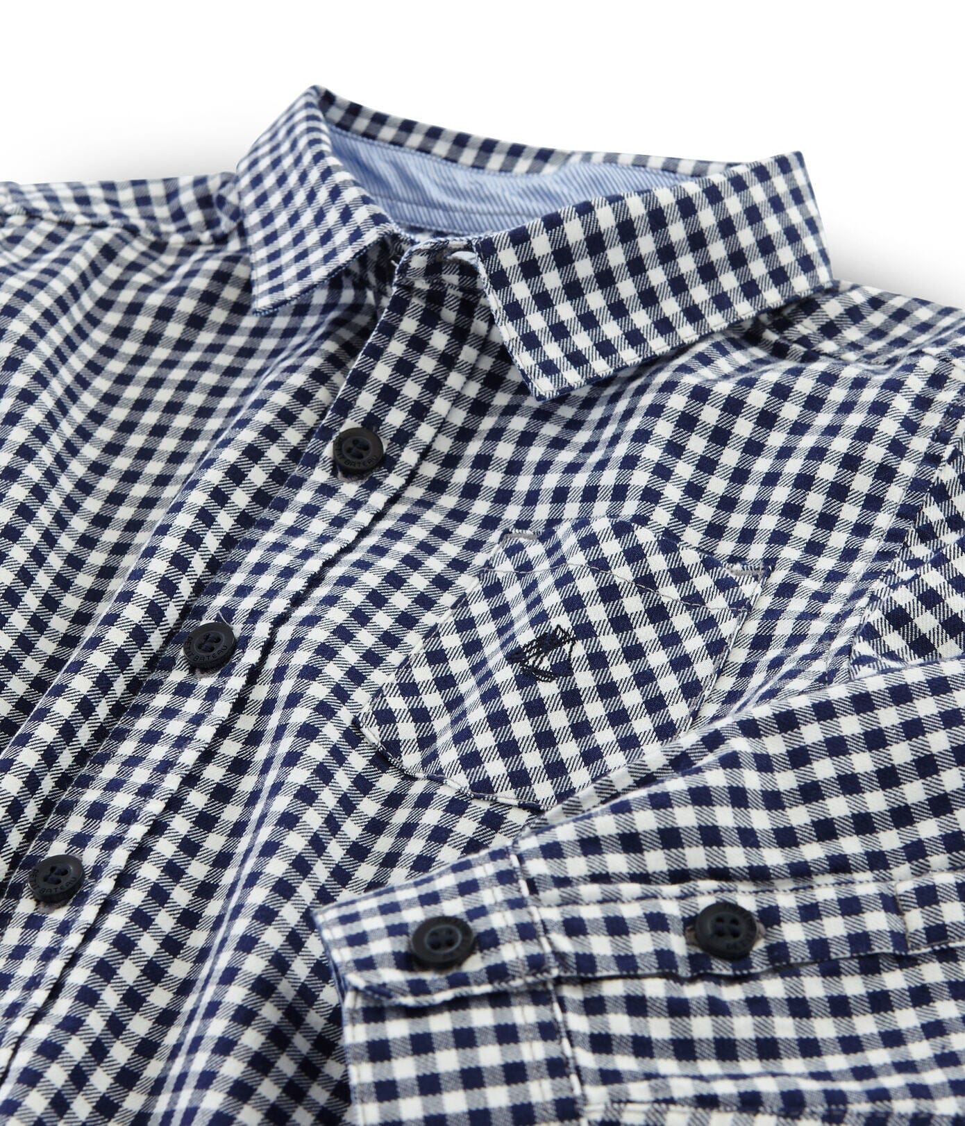 Petit Bateau kariertes Hemd navy weiß Hemden Petit Bateau