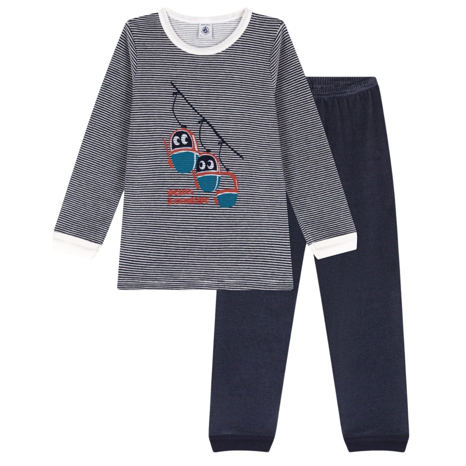 Petit Bateau Nicky Pyjama Seilbahn Streifen Schlafanzug Petit Bateau