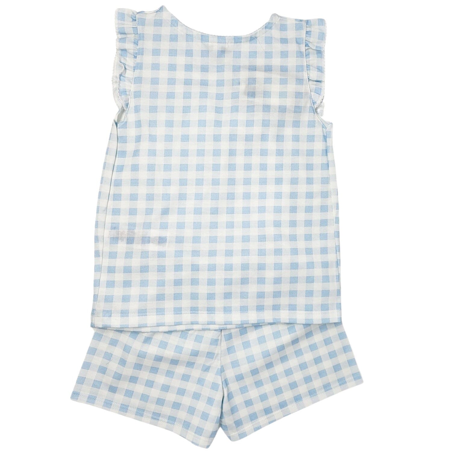 Petit Bateau kurz Pyjama mit Vichy Karo Muster Gr. 3-12 Jahre Schlafanzug Petit Bateau