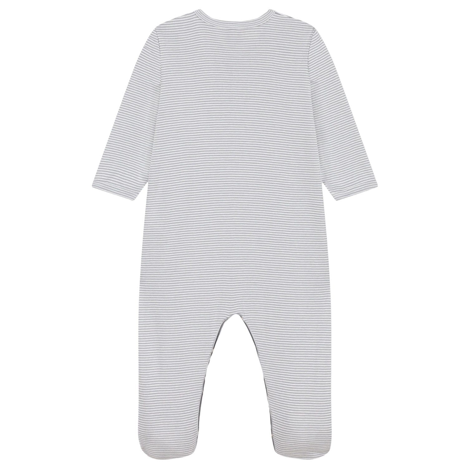 Petit Bateau Ringelstrampler in grau aus Baumwolle Strampler Petit Bateau