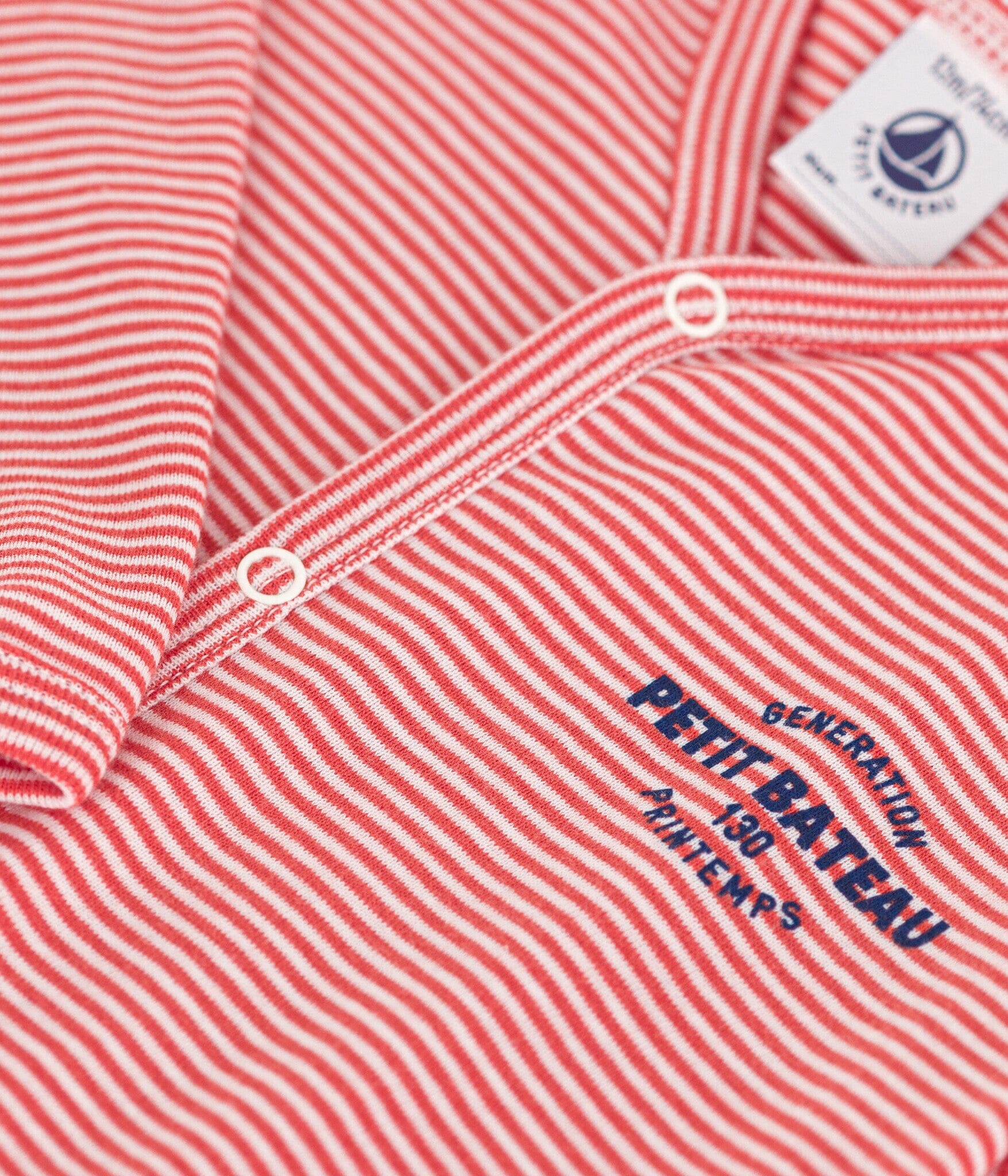 Petit Bateau Ringelstrampler in orange aus Baumwolle Strampler Petit Bateau