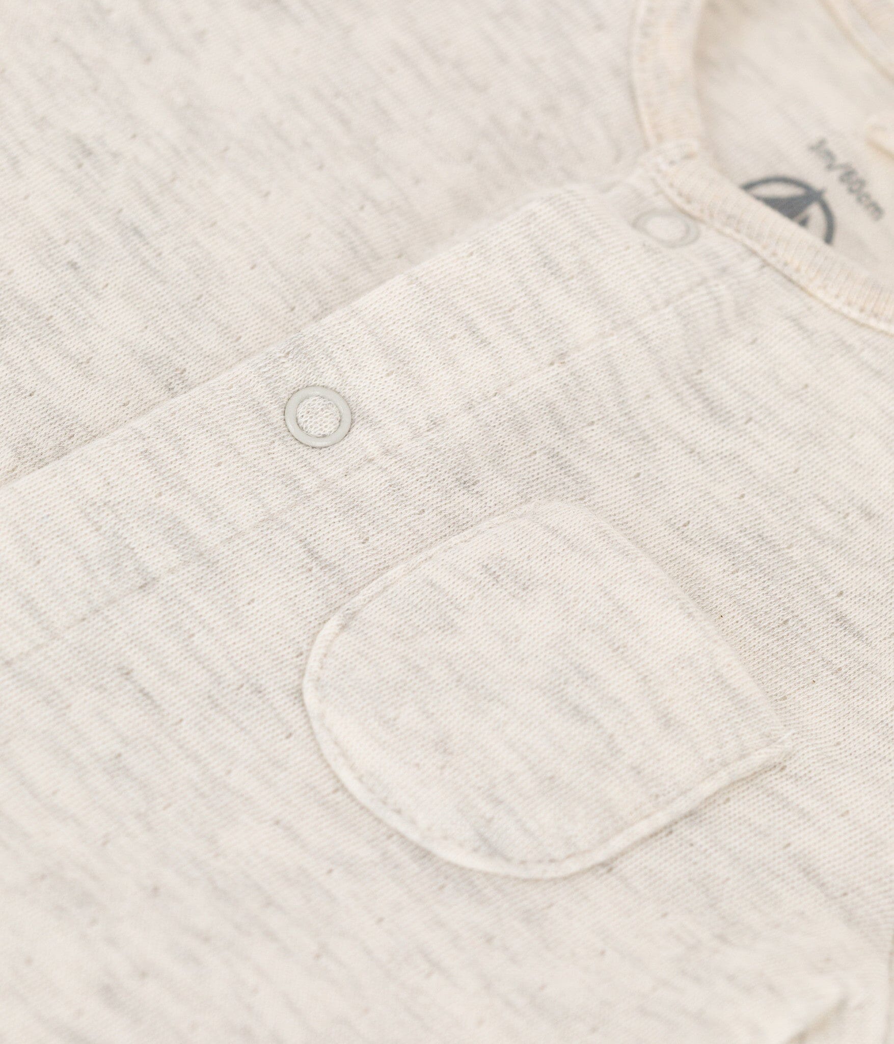 Petit Bateau Langarm Overall einfarbig natur Einteiler / Bodysuits Petit Bateau