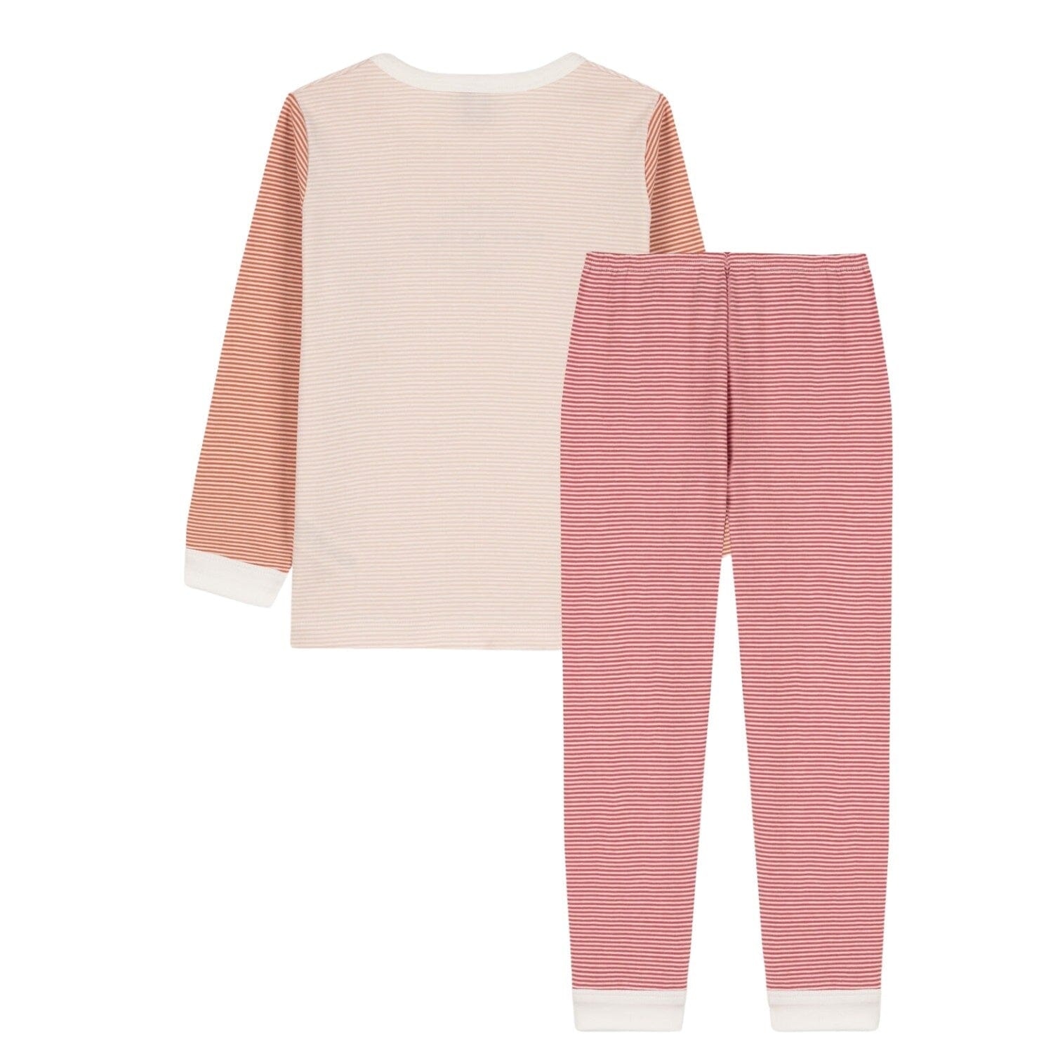 Petit Bateau Pyjama Ringelstreifen Mehrfarbig aus Rippstrick - Schlafanzug Petit Bateau