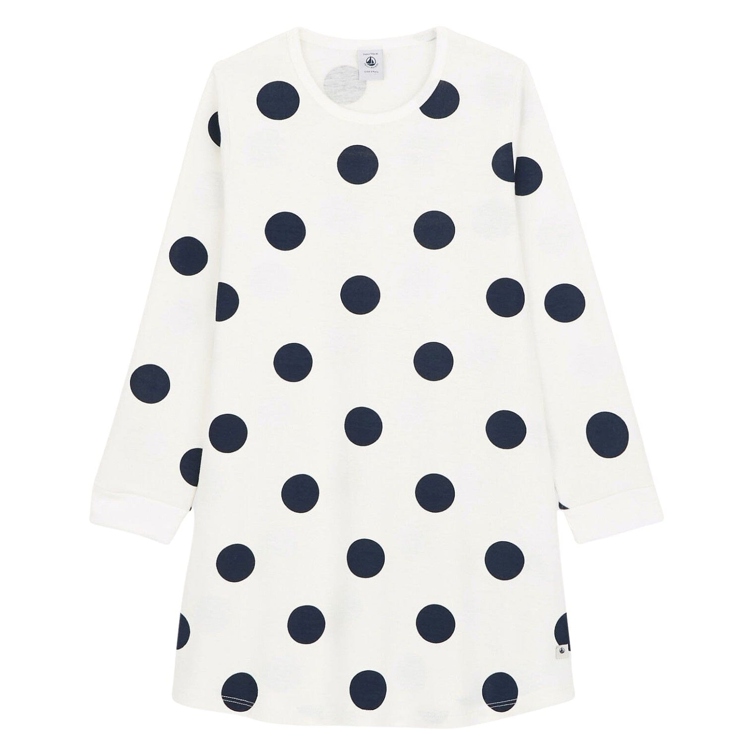 Petit Bateau Nachthemd creme Dots aus Biobaumwolle Nachthemd Petit Bateau