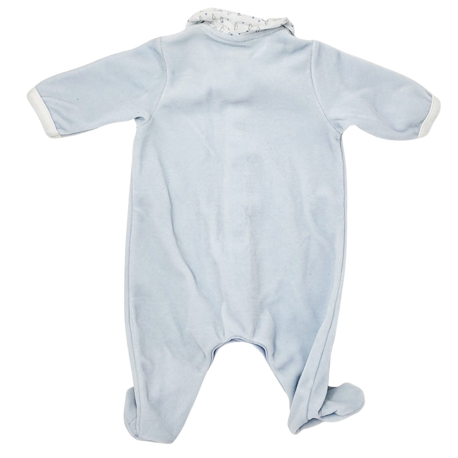 Petit Bateau weicher Nicky Strampler hellblau Strampler Petit Bateau