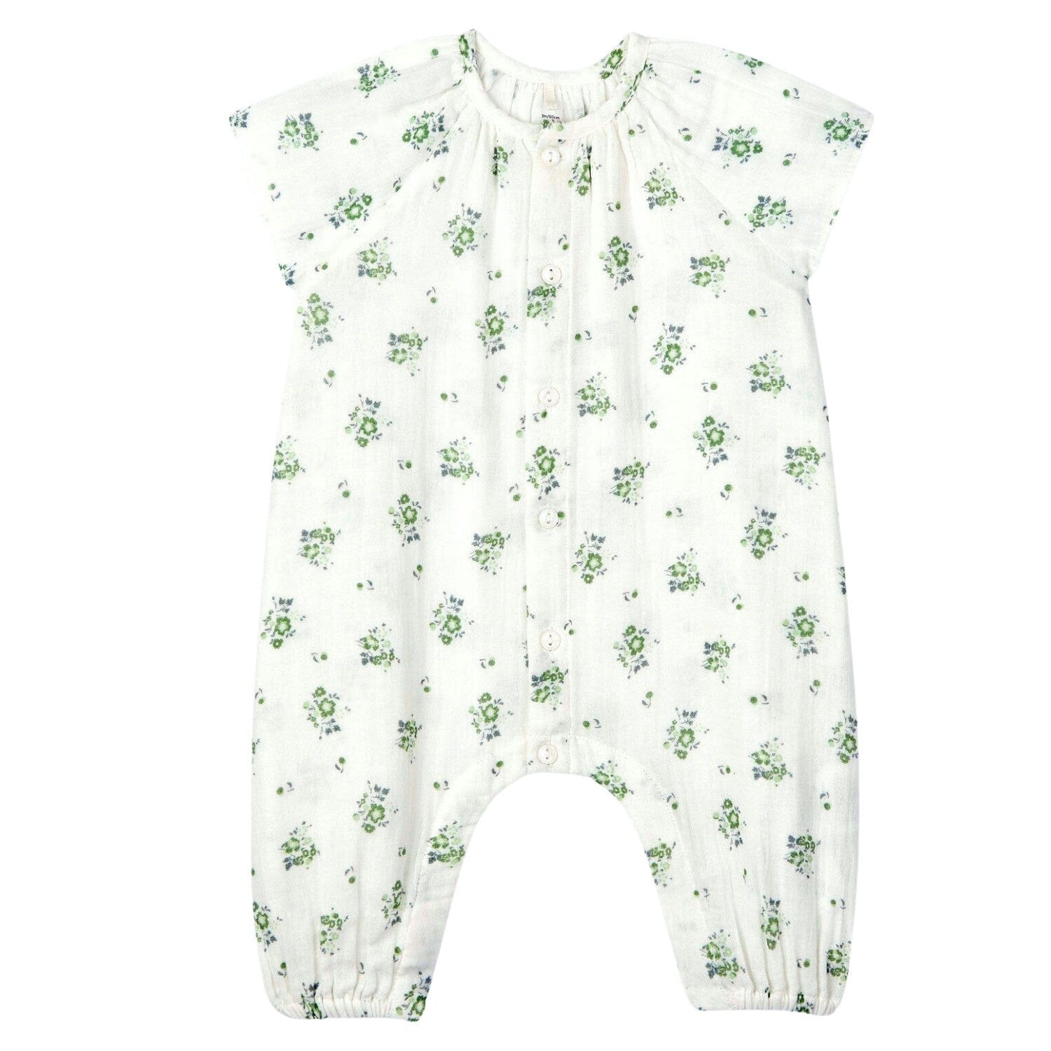 Petit Bateau Overall aus Bio- Baumwoll-Gaze mit Blumenprint Einteiler / Bodysuits Petit Bateau