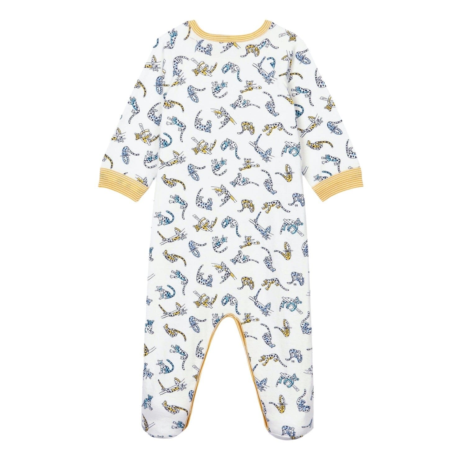 Petit Bateau Baby Strampler Allover Panther Print Strampler Petit Bateau