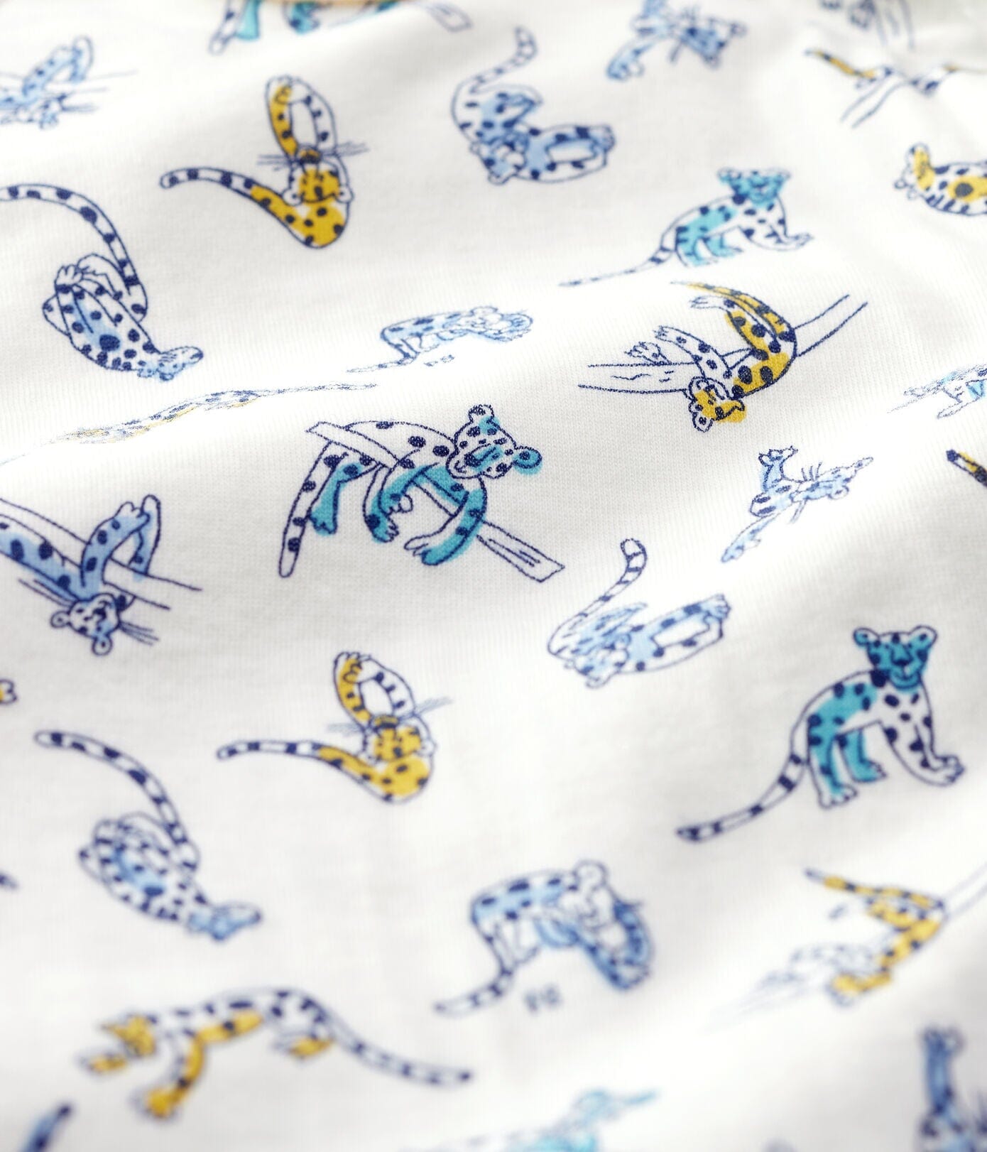 Petit Bateau Baby Strampler Allover Panther Print Strampler Petit Bateau