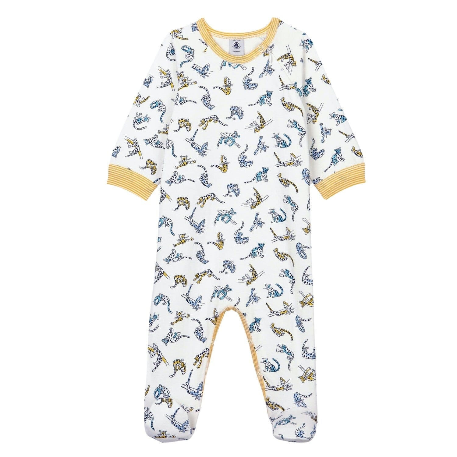 Petit Bateau Baby Strampler Allover Panther Print Strampler Petit Bateau