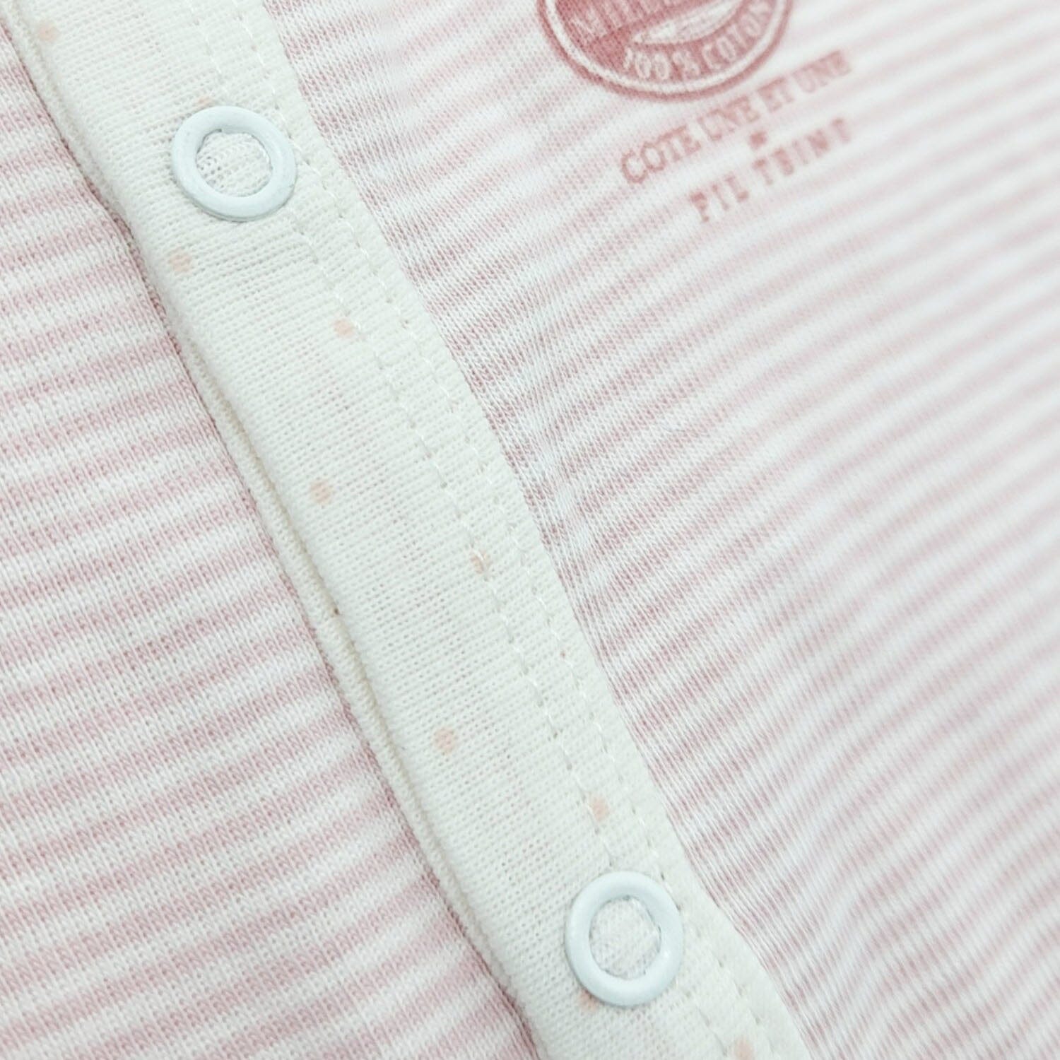 Petit Bateau Baby-Spieler mit feinem Streifenmuster rosa Spieler und Bodys Petit Bateau