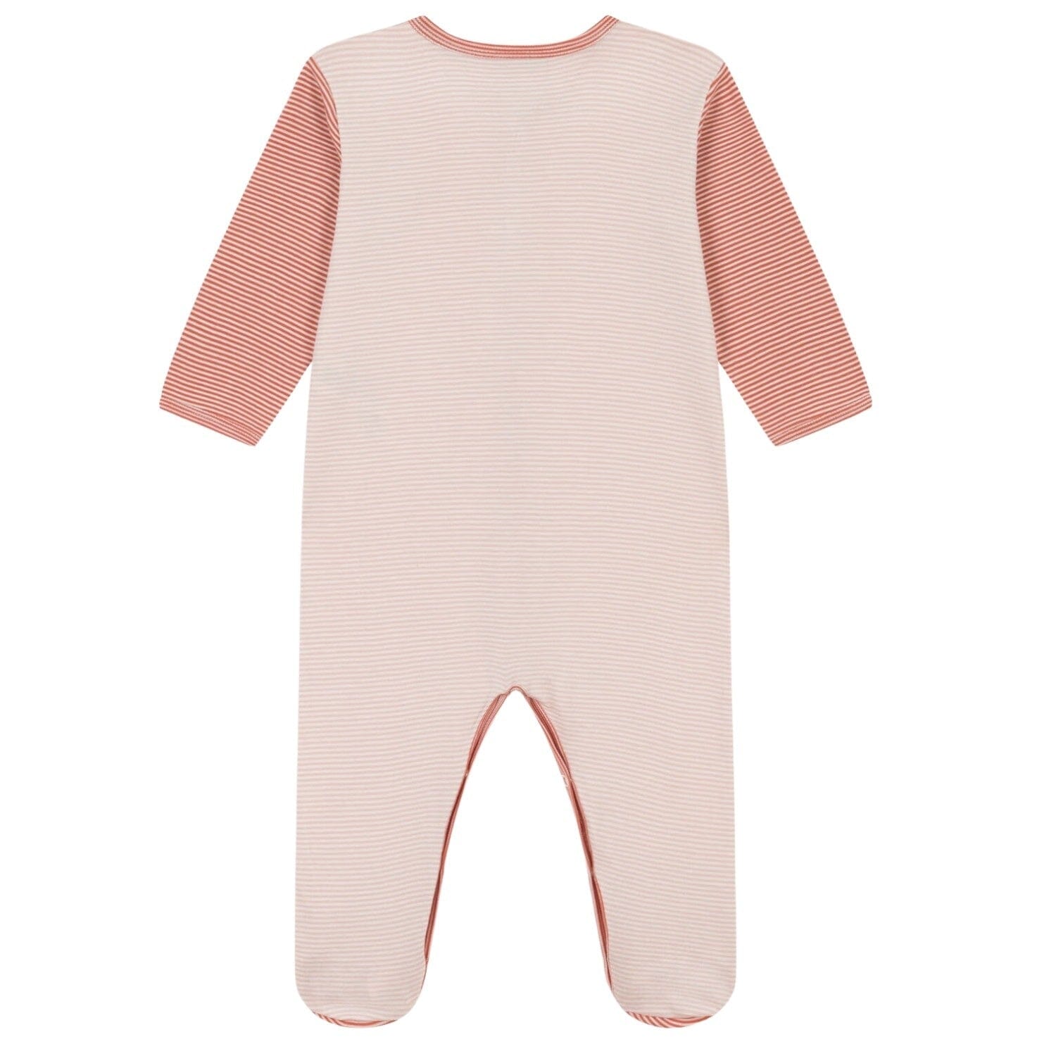 Petit Bateau Ringelstrampler rosa aus Bio-Baumwolle Strampler Petit Bateau