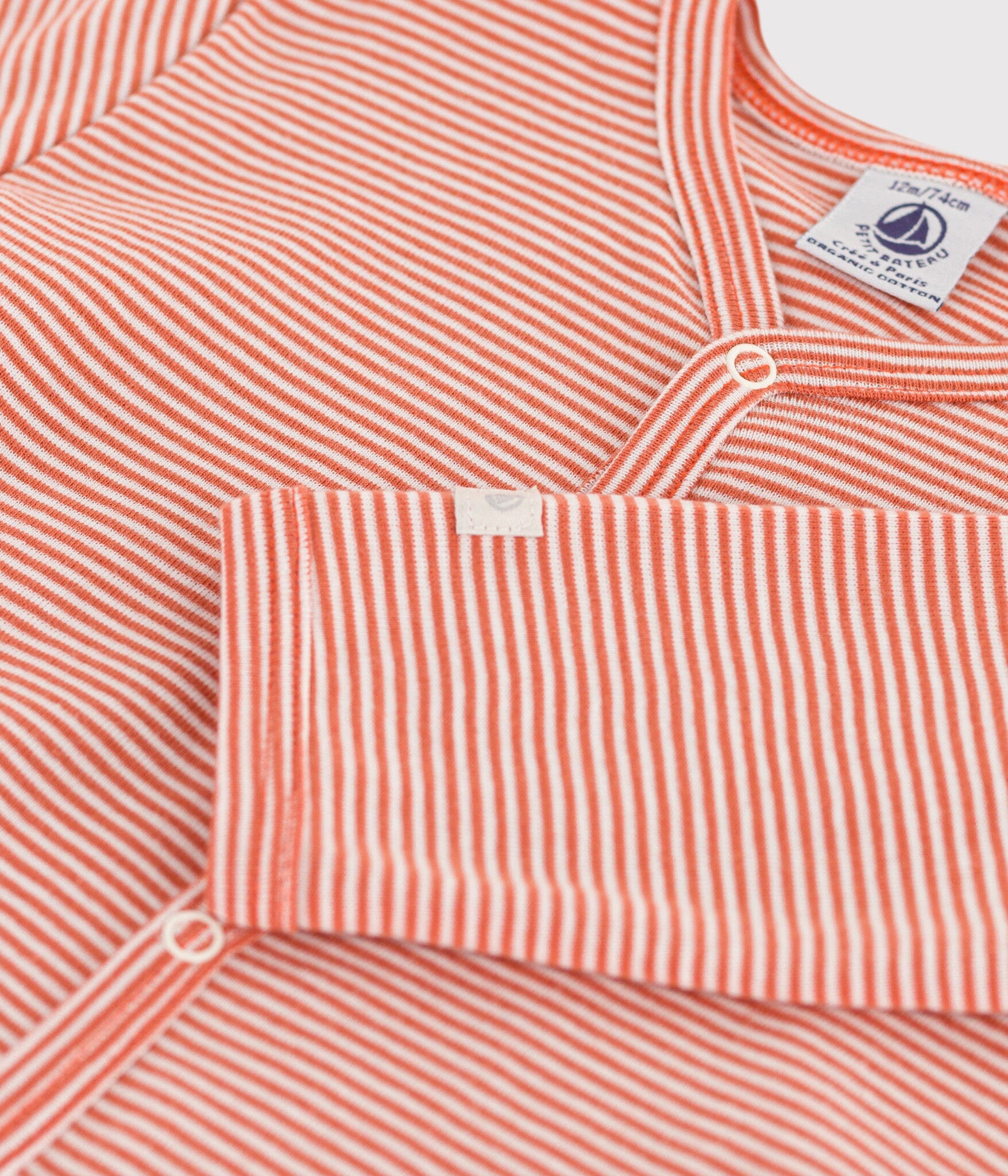 Petit Bateau Strampler Ringelstreifen rot weiß Strampler Petit Bateau