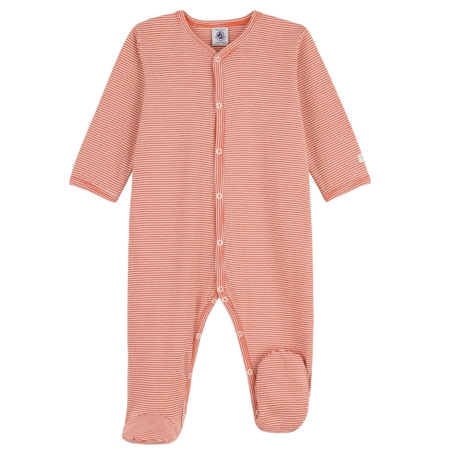 Petit Bateau Strampler Ringelstreifen rot weiß Strampler Petit Bateau