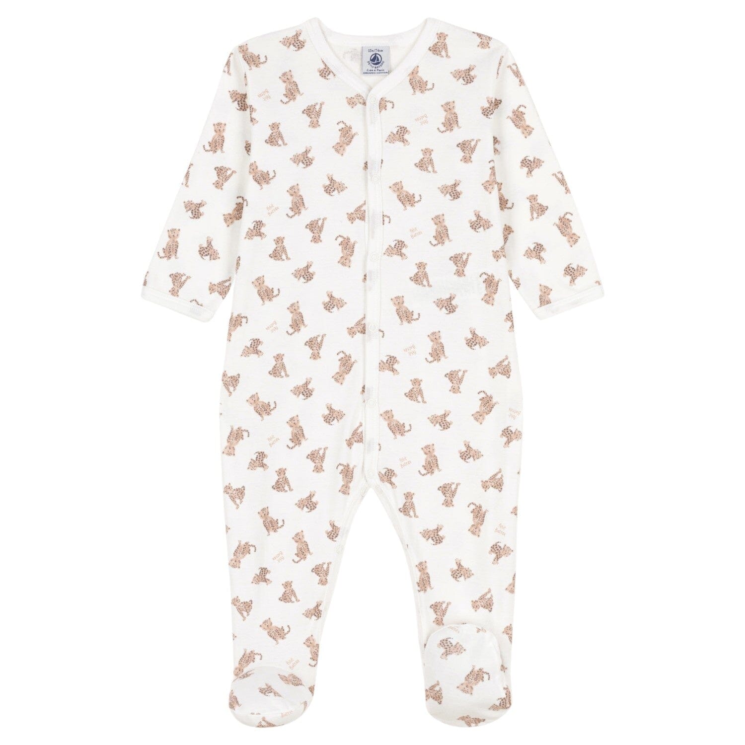 Petit Bateau Strampler Leoparden Print aus Bio-Baumwolle Strampler Petit Bateau