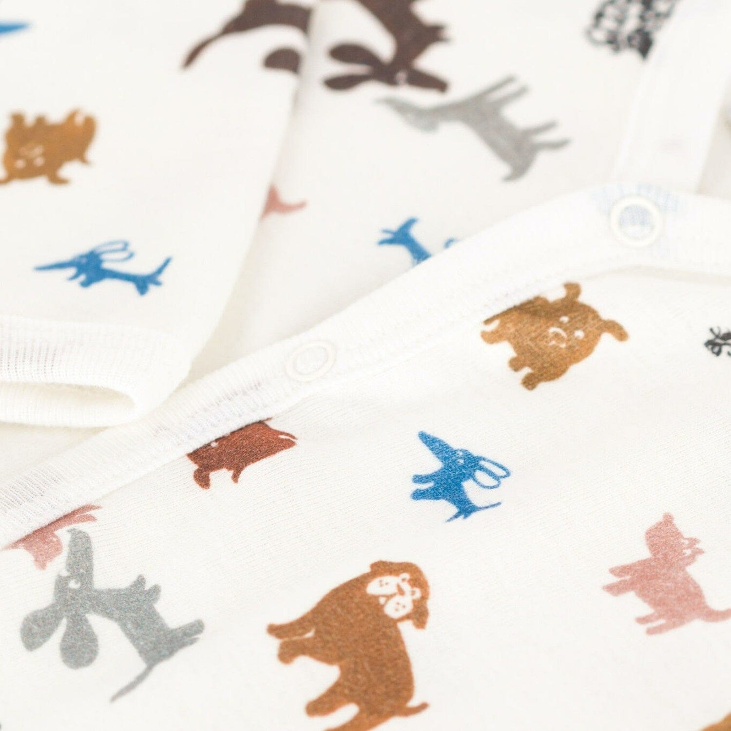 Petit Bateau Baby-Strampler fußlos mit Hundemotiv Strampler Petit Bateau