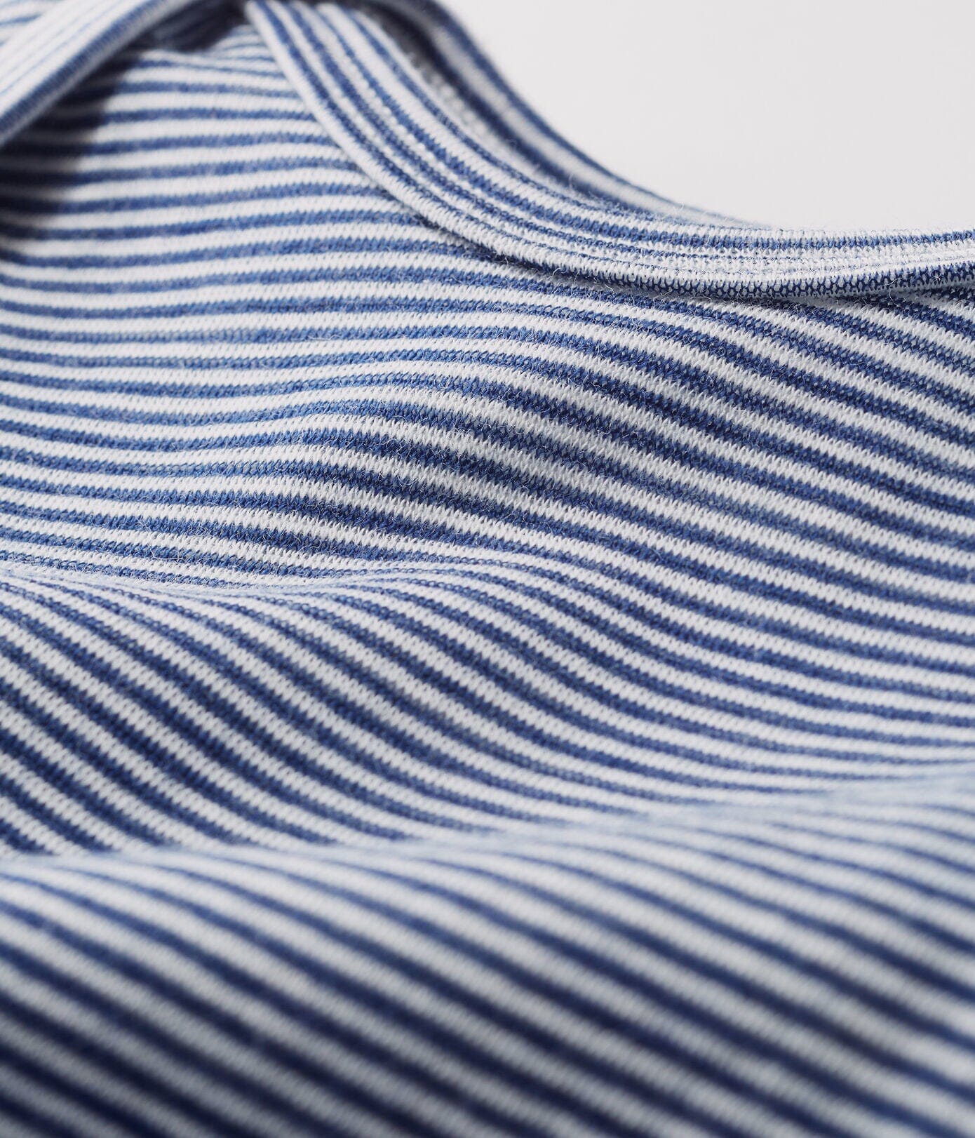 Petit Bateau Strampler Bodysuit warm aus Wolle und Baumwolle blau weiß Strampler Petit Bateau