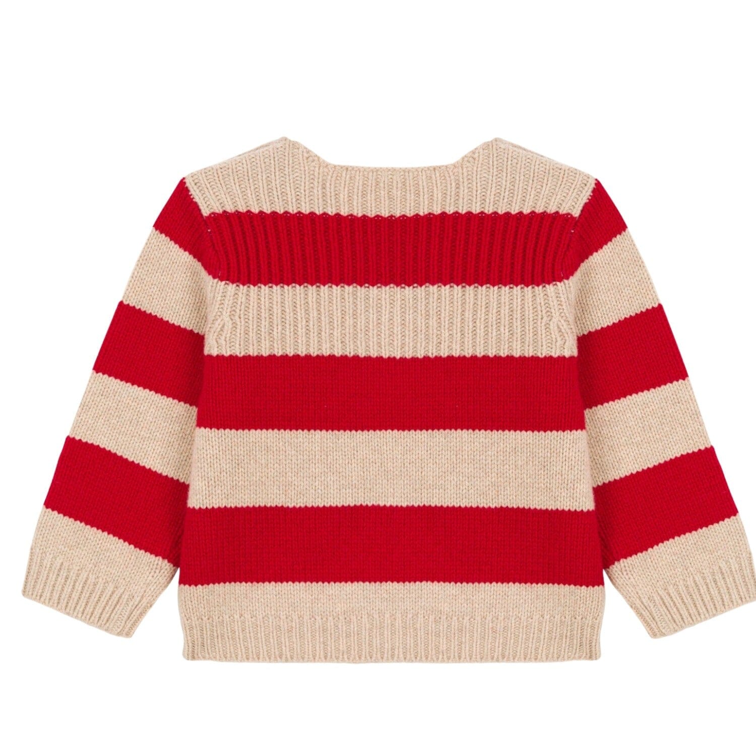 Petit Bateau Strickpullover rot beige Streifen Pullover Petit Bateau