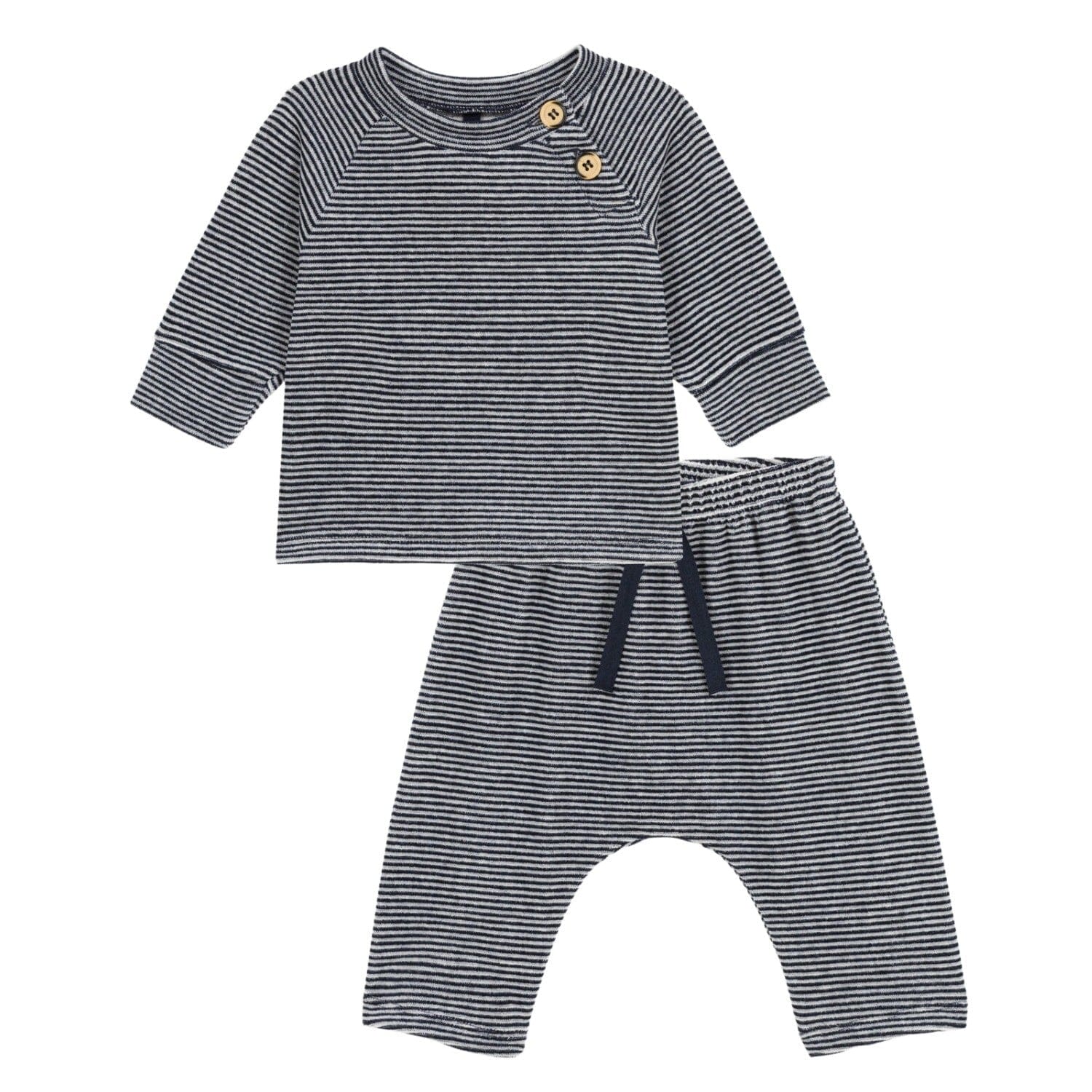 Petit Bateau 2-teiliges Baby-Set aus einem Cardigan und einer Hose Baby Kombination Petit Bateau