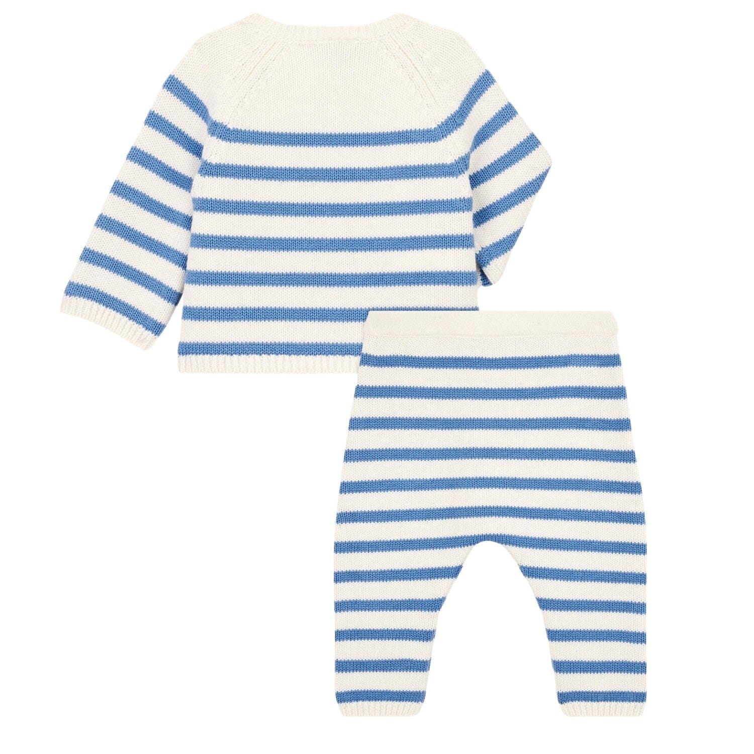 Petit Bateau 2-teiliges Baby-Set aus einem Cardigan und einer Hose Baby Kombination Petit Bateau