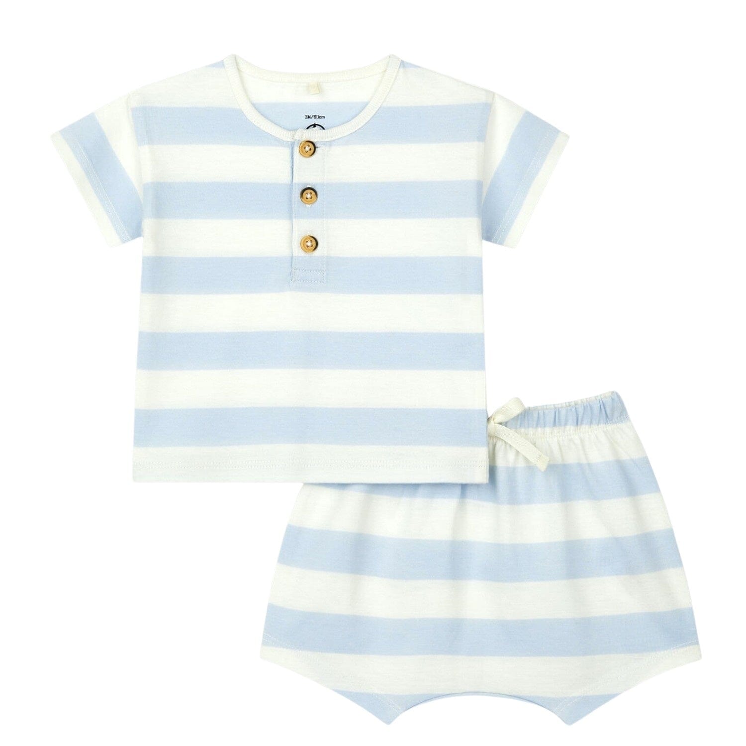 Petit Bateau 2-teiliges Baby-Set aus gestreiftem T-Shirt und Shorts Baby Kombination Petit Bateau