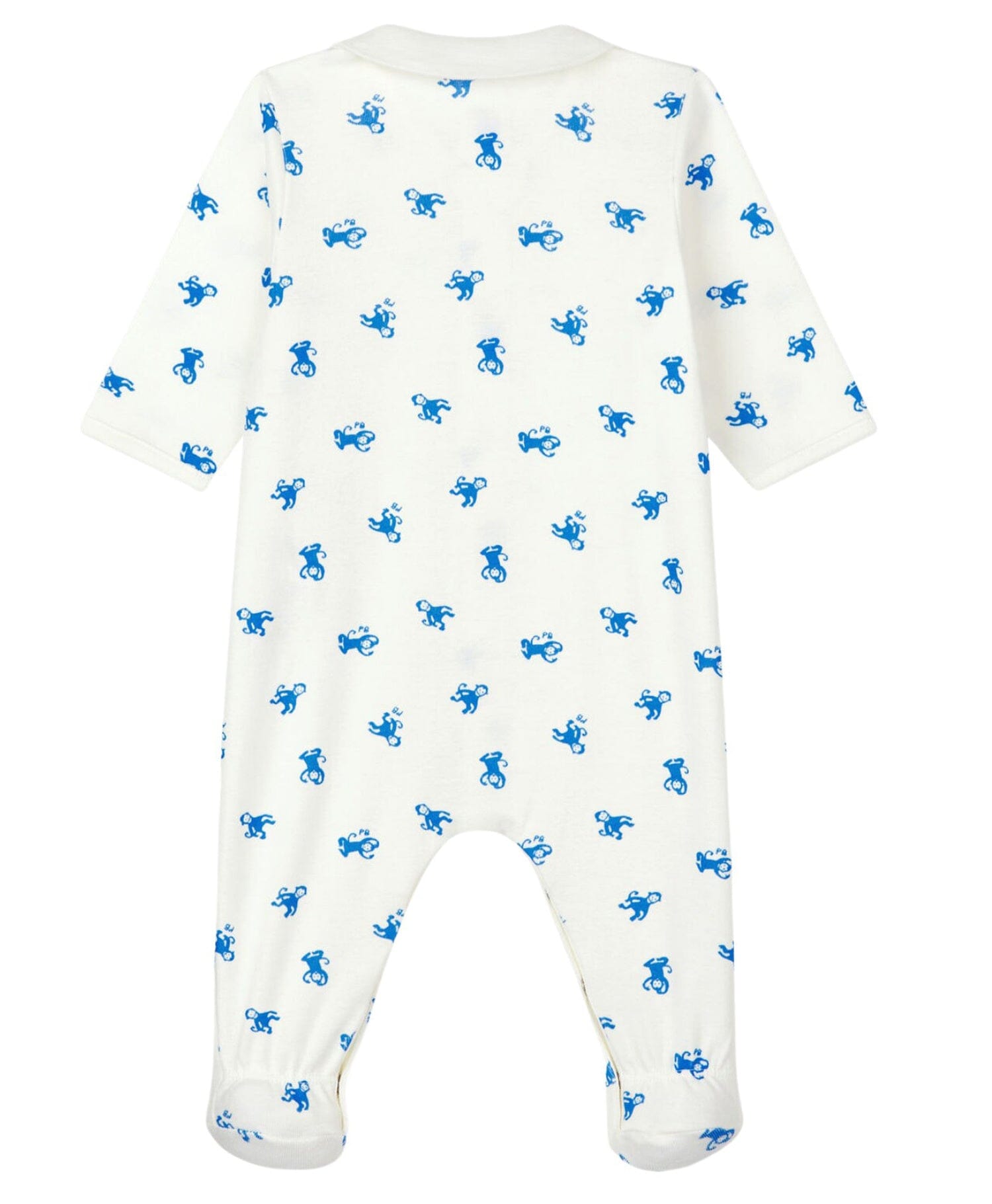 Petit Bateau Bodysuit mit Allover blaue Affen aus Bio-Baumwolle Einteiler / Bodysuits Petit Bateau