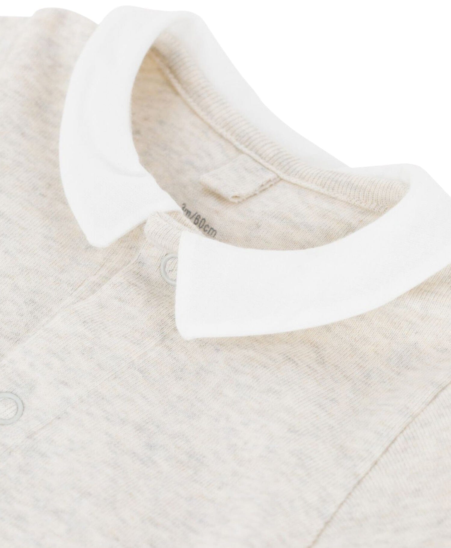 Petit Bateau Baby Body beige mit Kragen Spieler und Bodys Petit Bateau