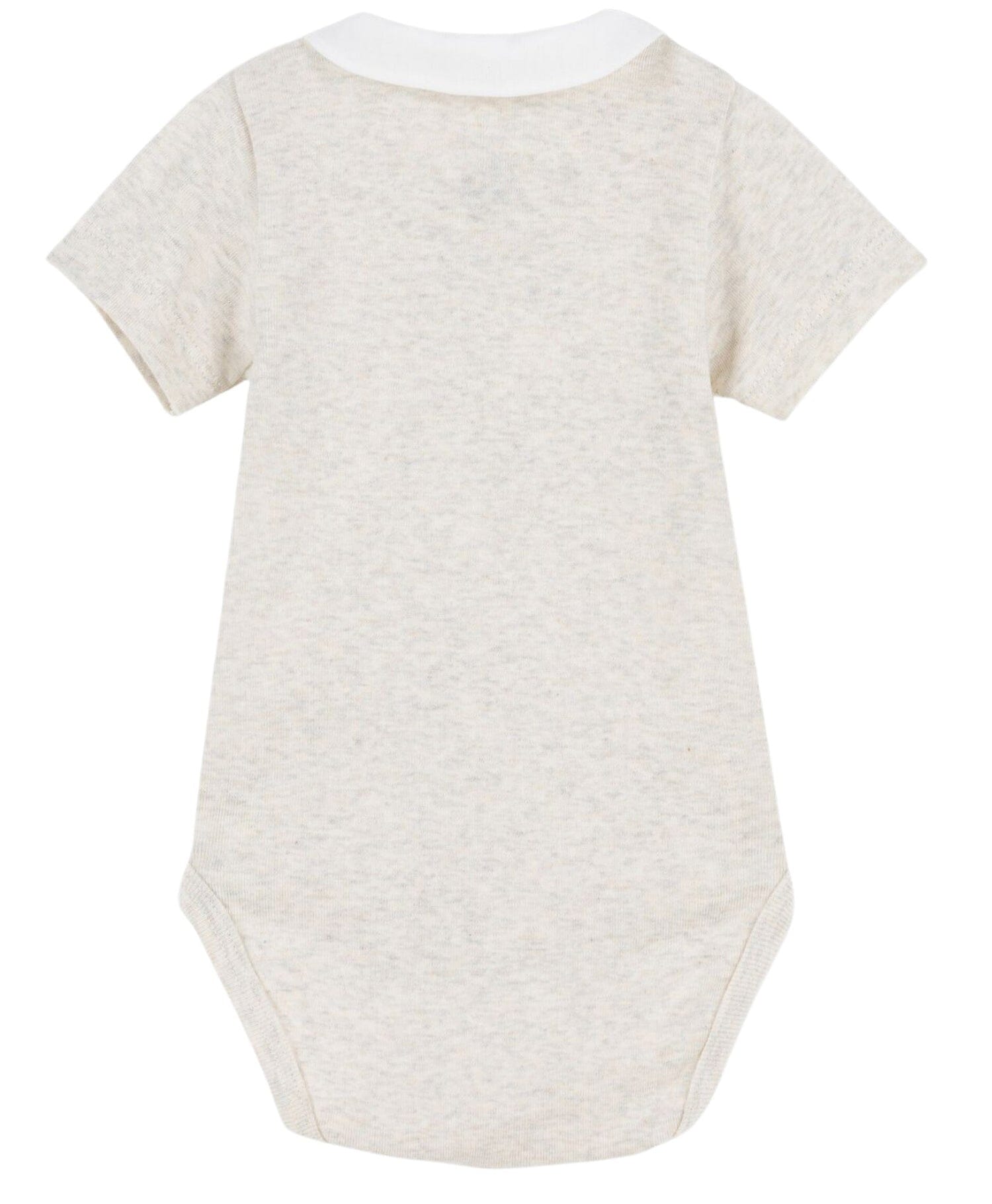 Petit Bateau Baby Body beige mit Kragen Spieler und Bodys Petit Bateau