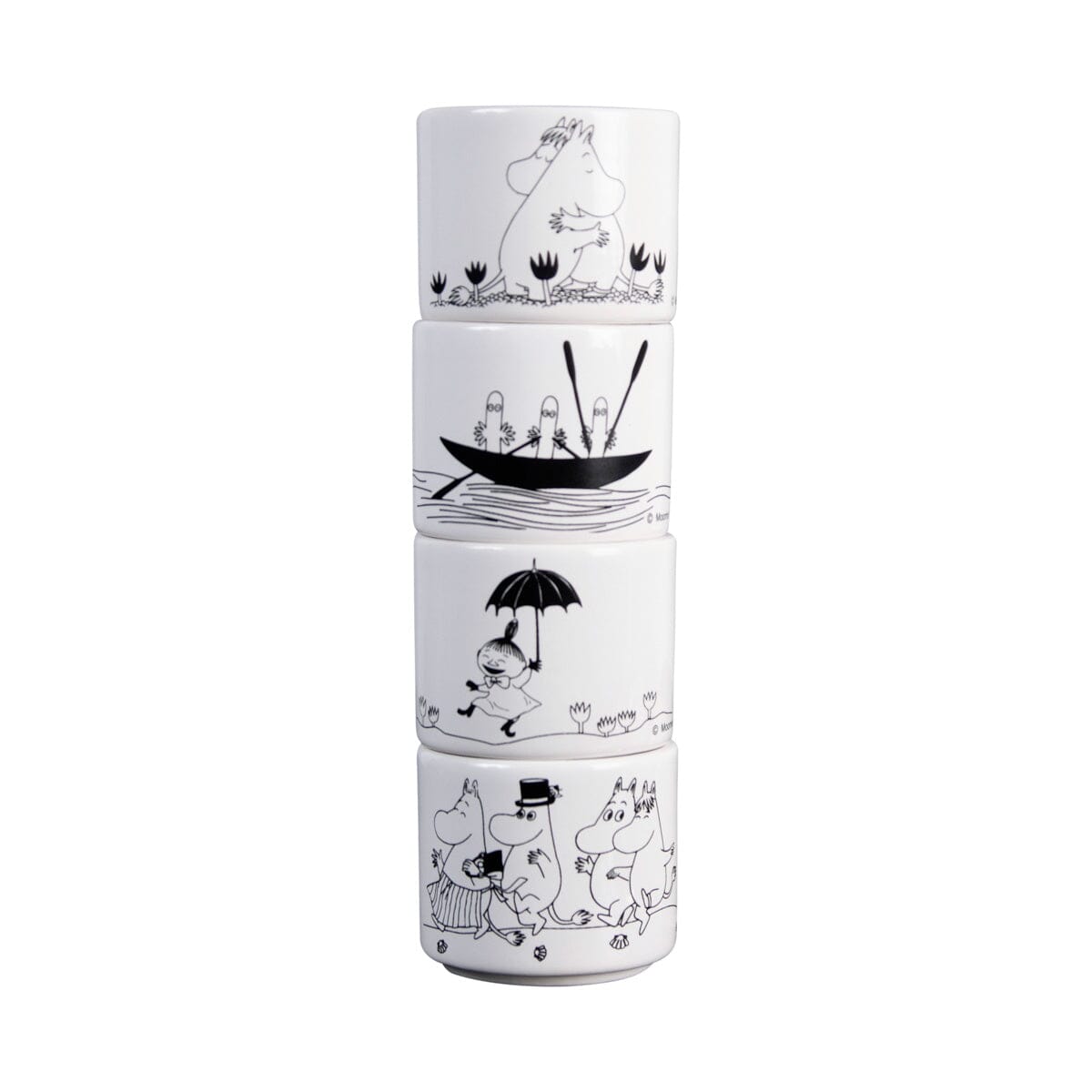 Pluto Produkter Moomin Eierbecher 4er Set Becher Pluto Produkter