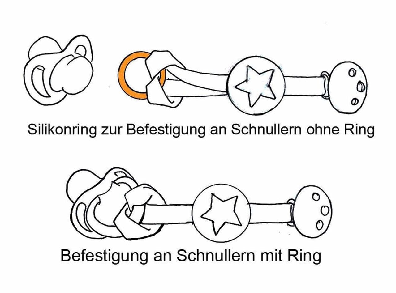 P. Eisenherz Schnullerband Affe rosa Schnullerketten & -bänder P. Eisenherz
