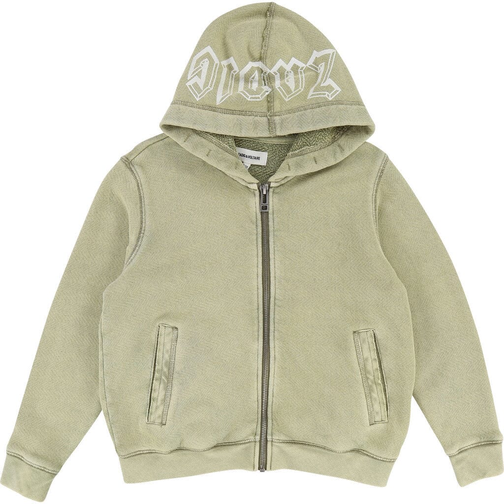 Zadig & Voltaire Hoodie Me beige khaki strukturiert Hoodie Zadig & Voltaire