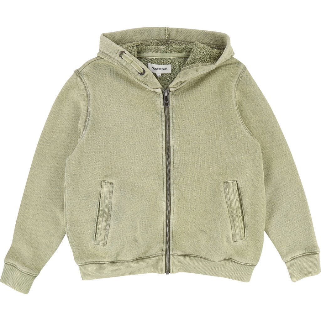 Zadig & Voltaire Hoodie Me beige khaki strukturiert Hoodie Zadig & Voltaire