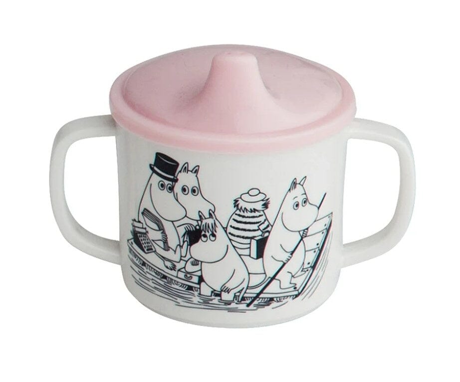 Rätt Start Mumin Schnabeltasse rosa Moomins Becher Rätt Start