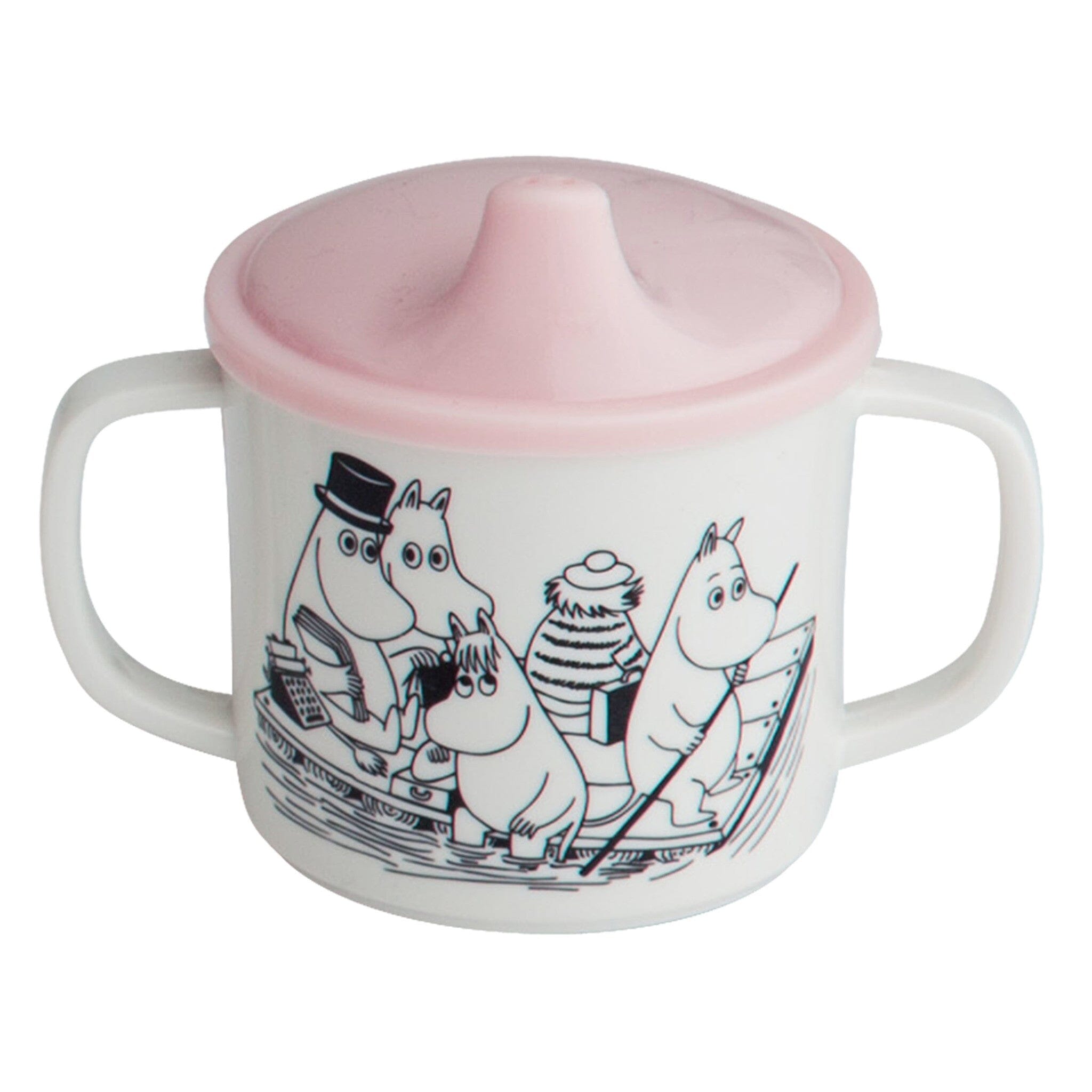 Rätt Start Mumin Schnabeltasse rosa Moomins Becher Rätt Start