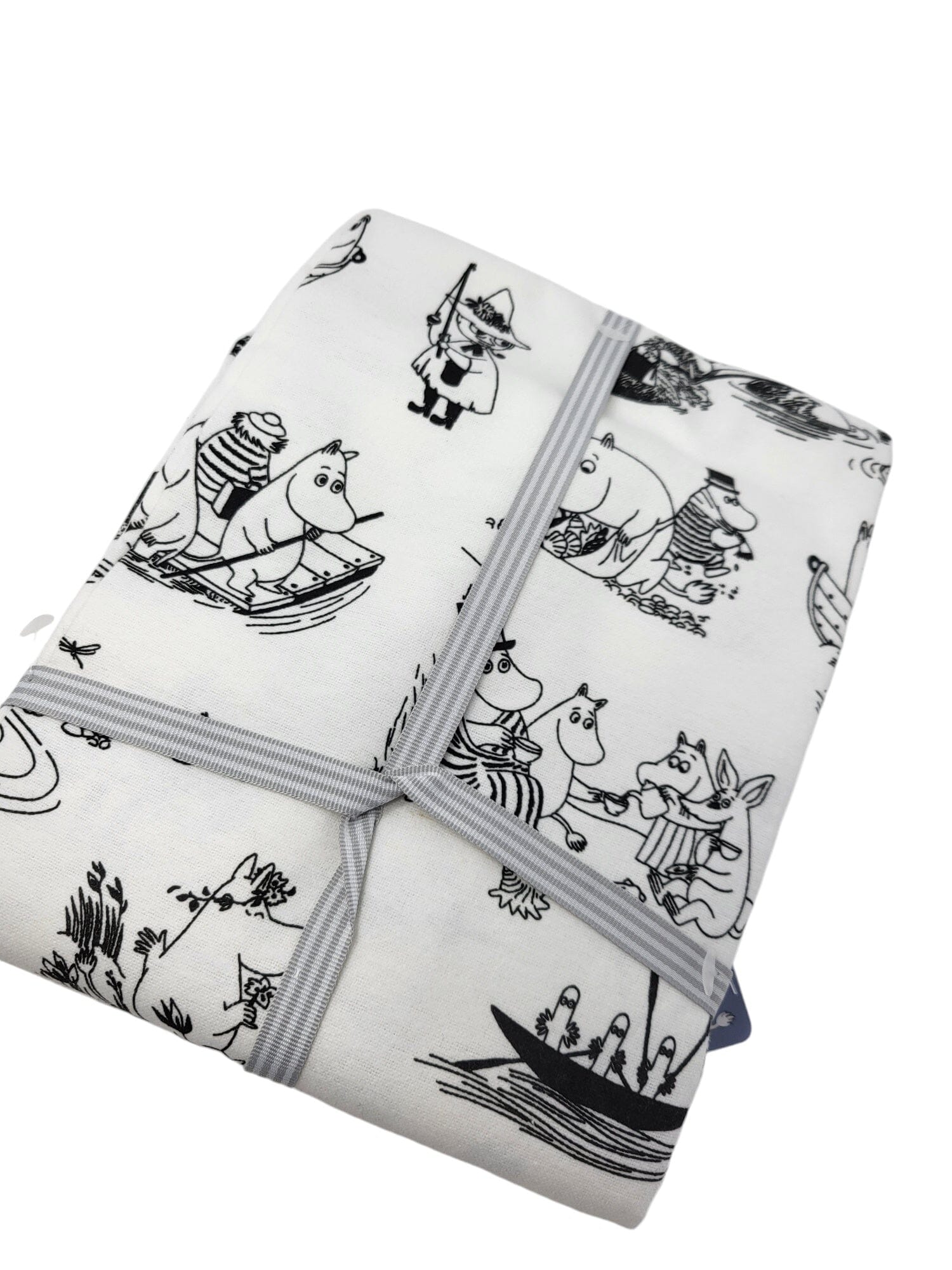 Rätt Start Moomin Flanelldecken Set 3-teilig weiß schwarz Babydecke Rätt Start