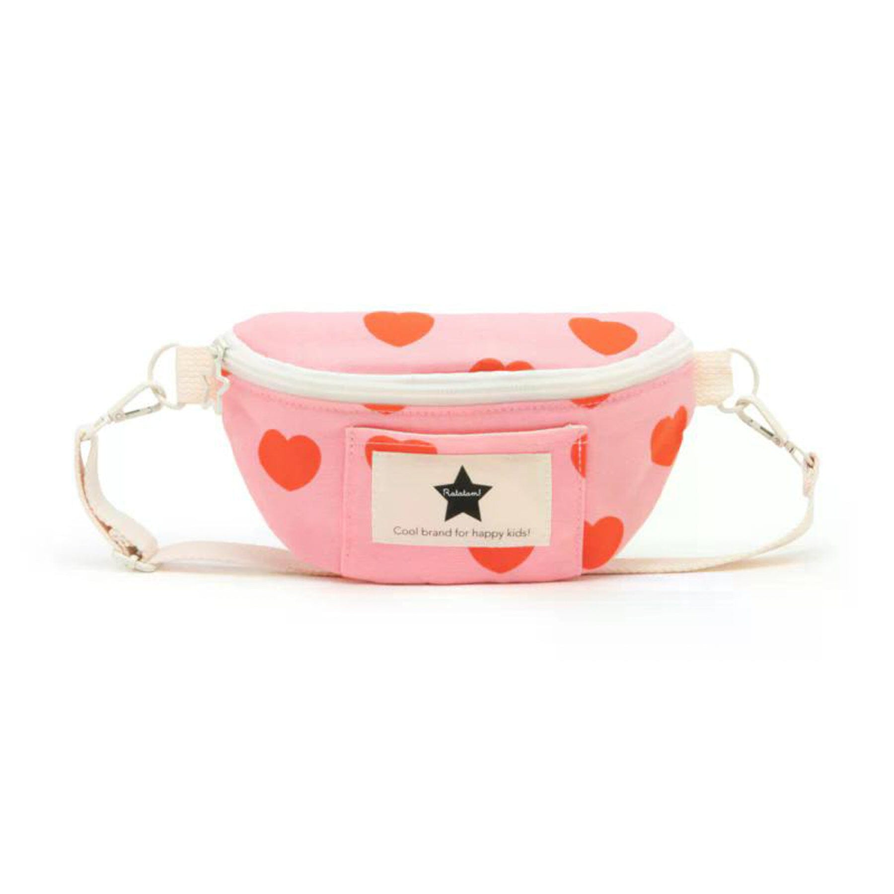 Ratatam Bauchtasche „Baby“ – Rosa mit roten Herzen Tasche RATATAM
