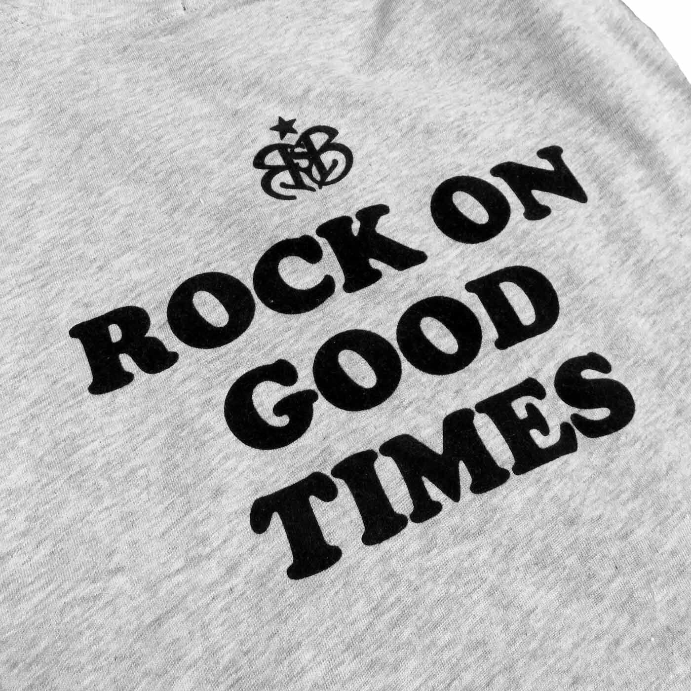 Rock Star Baby T-Shirt „Smiley Star“ in Grau Melange (Baby) T-Shirt Rock Star Baby