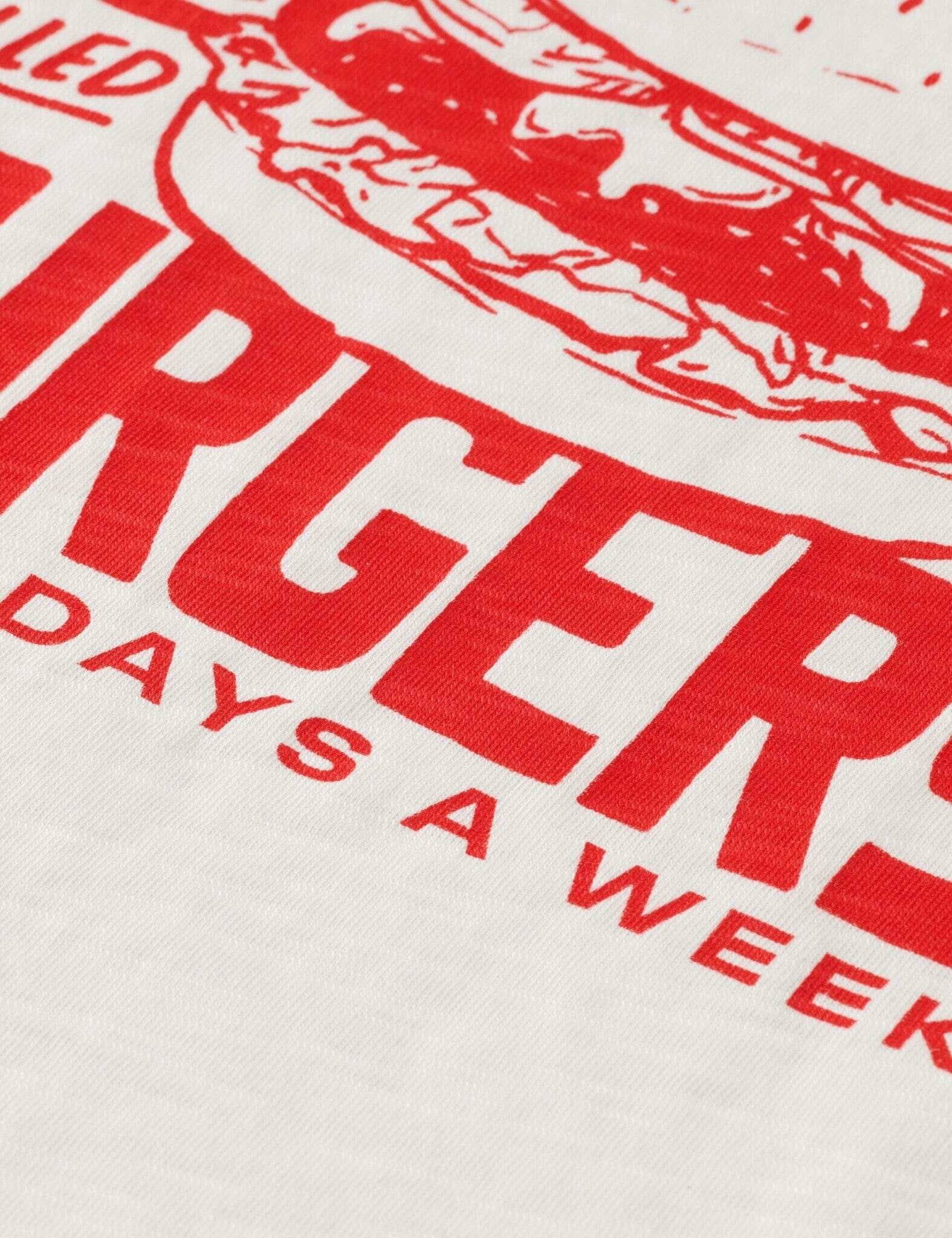 SCOTCH & SODA Kinder T-Shirt weiß mit rotem Print Steve´s Burgers T-Shirt Scotch & Soda