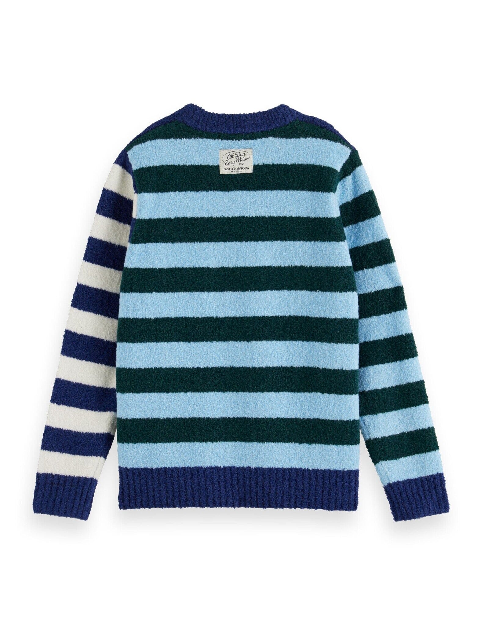SCOTCH & SODA Kinder Pullover blau weiß türkis gestreift flauschig kuschelig warm Pullover Scotch & Soda