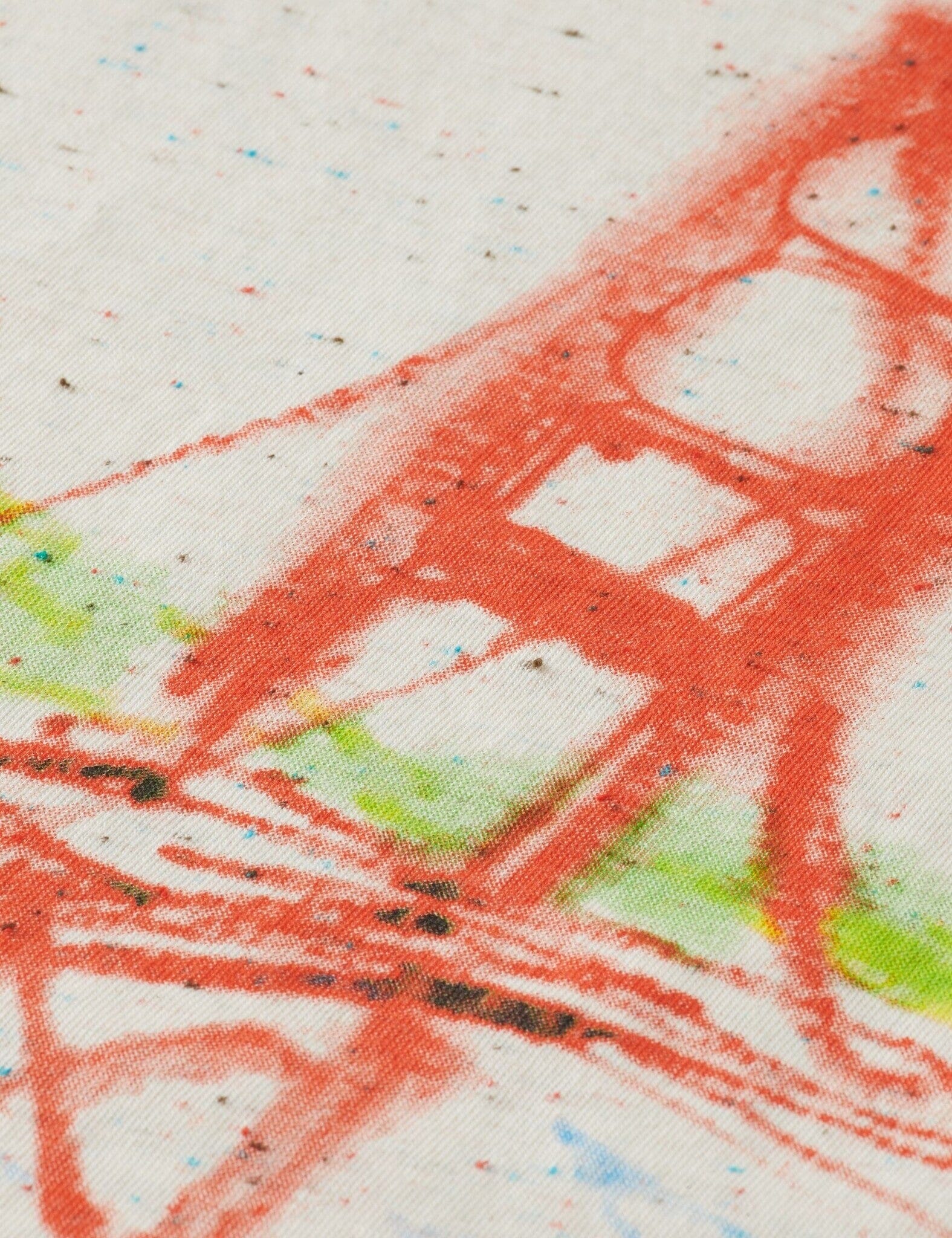 SCOTCH & SODA Kinder T-Shirt beige Punkte Brückenmotiv rot cooles Design T-Shirt Scotch & Soda