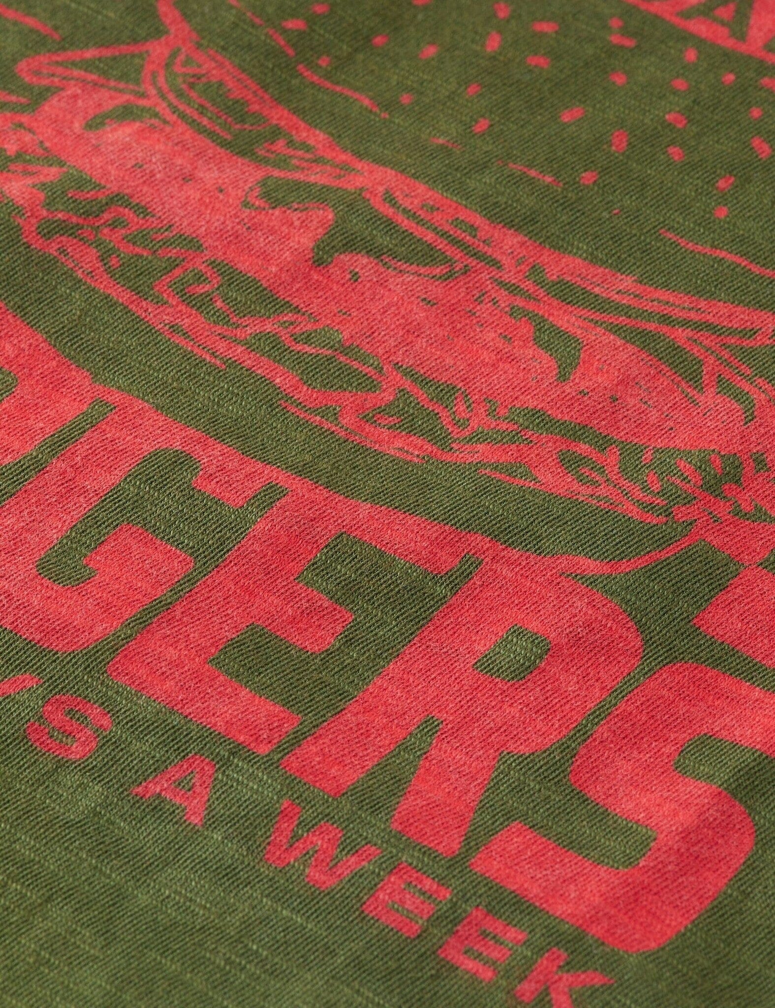 SCOTCH & SODA Langarm-Shirt Military Grün Rückenprint Burgermotiv Steve´s Burger Langarmshirt Scotch & Soda