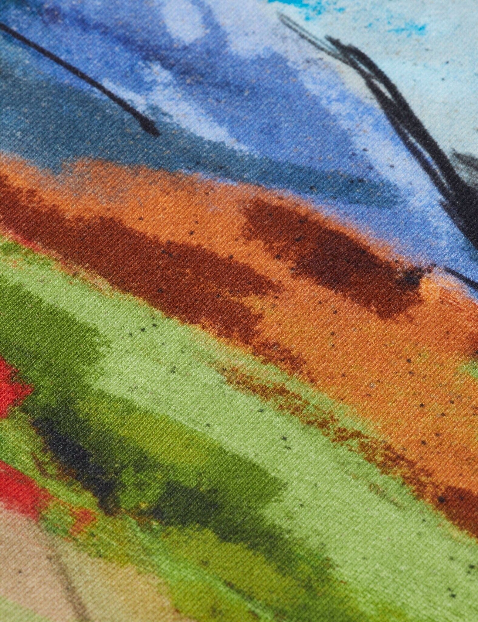 SCOTCH & SODA Sweatshirt Relaxed Fit Artwork Landschaft Sportwagen Sweatshirt Scotch & Soda