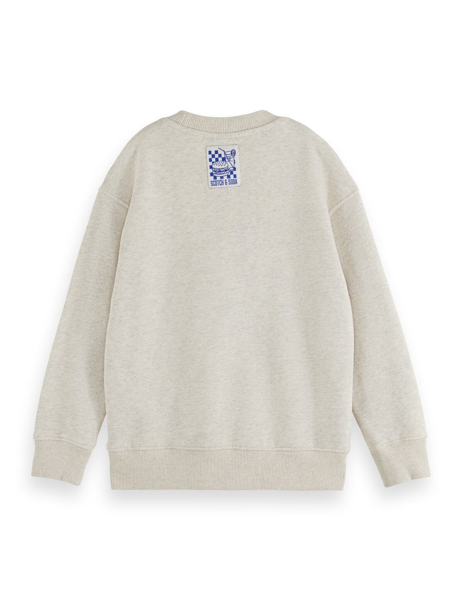 SCOTCH & SODA Kinder Sweatshirt College Style Print ecrú melange hellbeige Sweatshirt Scotch & Soda