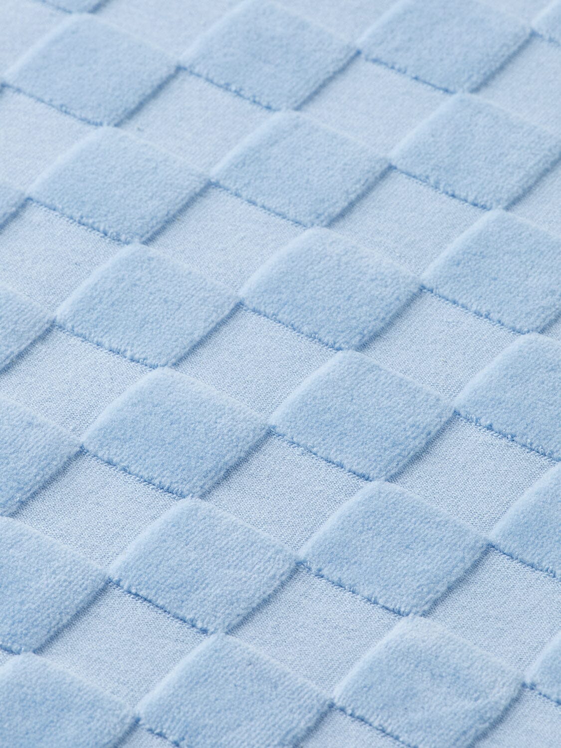 SCOTCH & SODA Sweatshirt Schachbrettmuster Velours hellblau Crewneck Sweatshirt Scotch & Soda