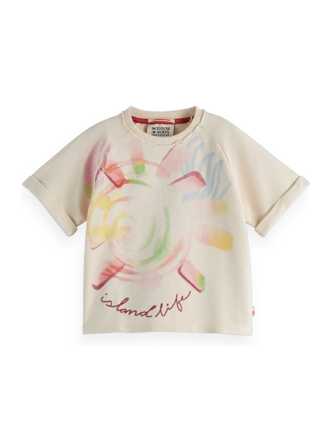 SCOTCH & SODA kurzärmeliges Raglan-Sweatshirt mit Stitching Sweatshirt Scotch & Soda