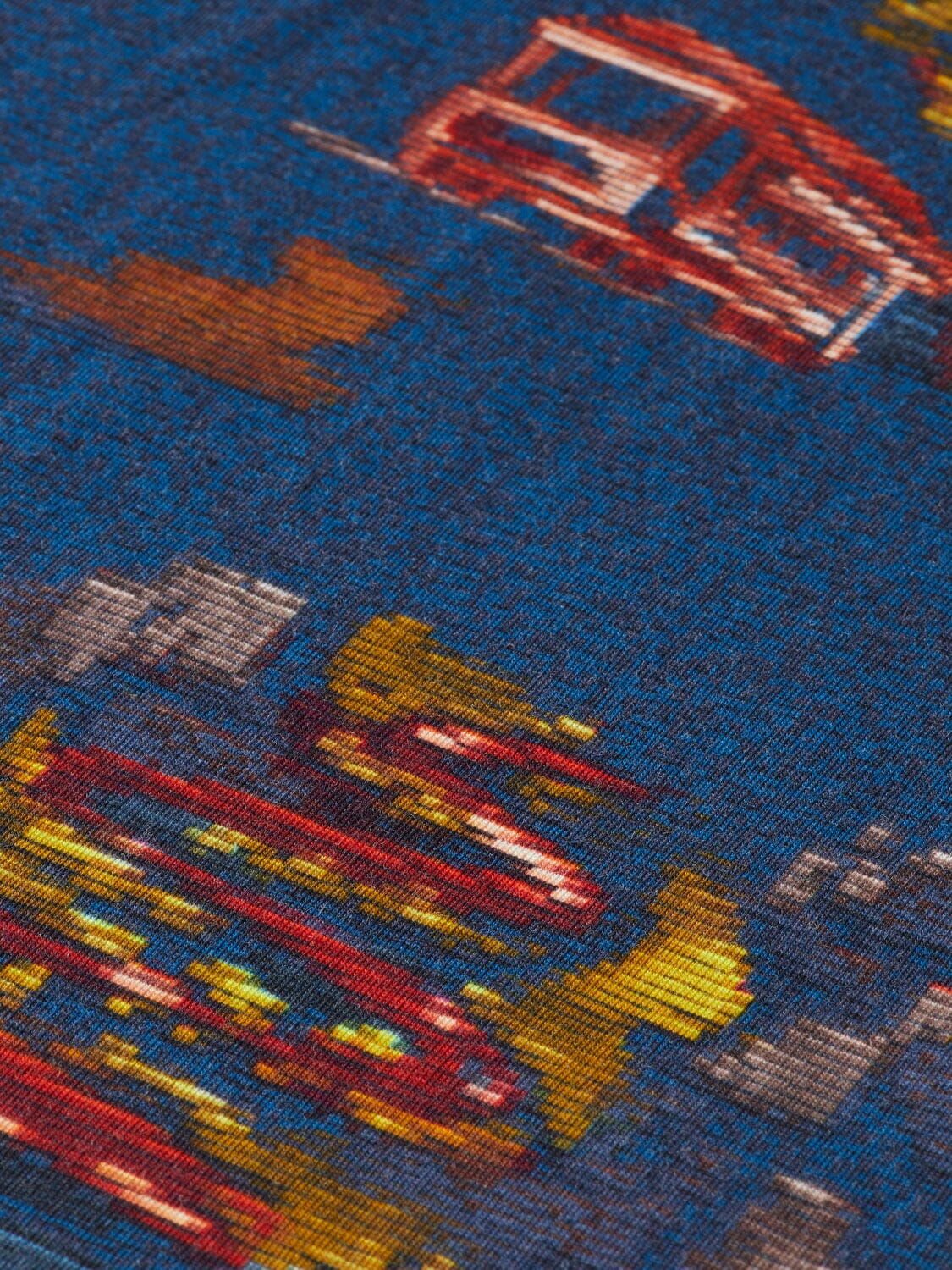 SCOTCH & SODA Kinder T-Shirt blau Allover Artwork Print RELAXED-FIT T-Shirt Scotch & Soda