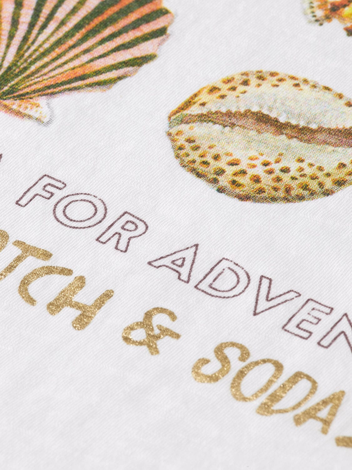 SCOTCH & SODA Kinder T-Shirt offwhite Seepferdchen Rückenprint maritim Meer T-Shirt Scotch & Soda