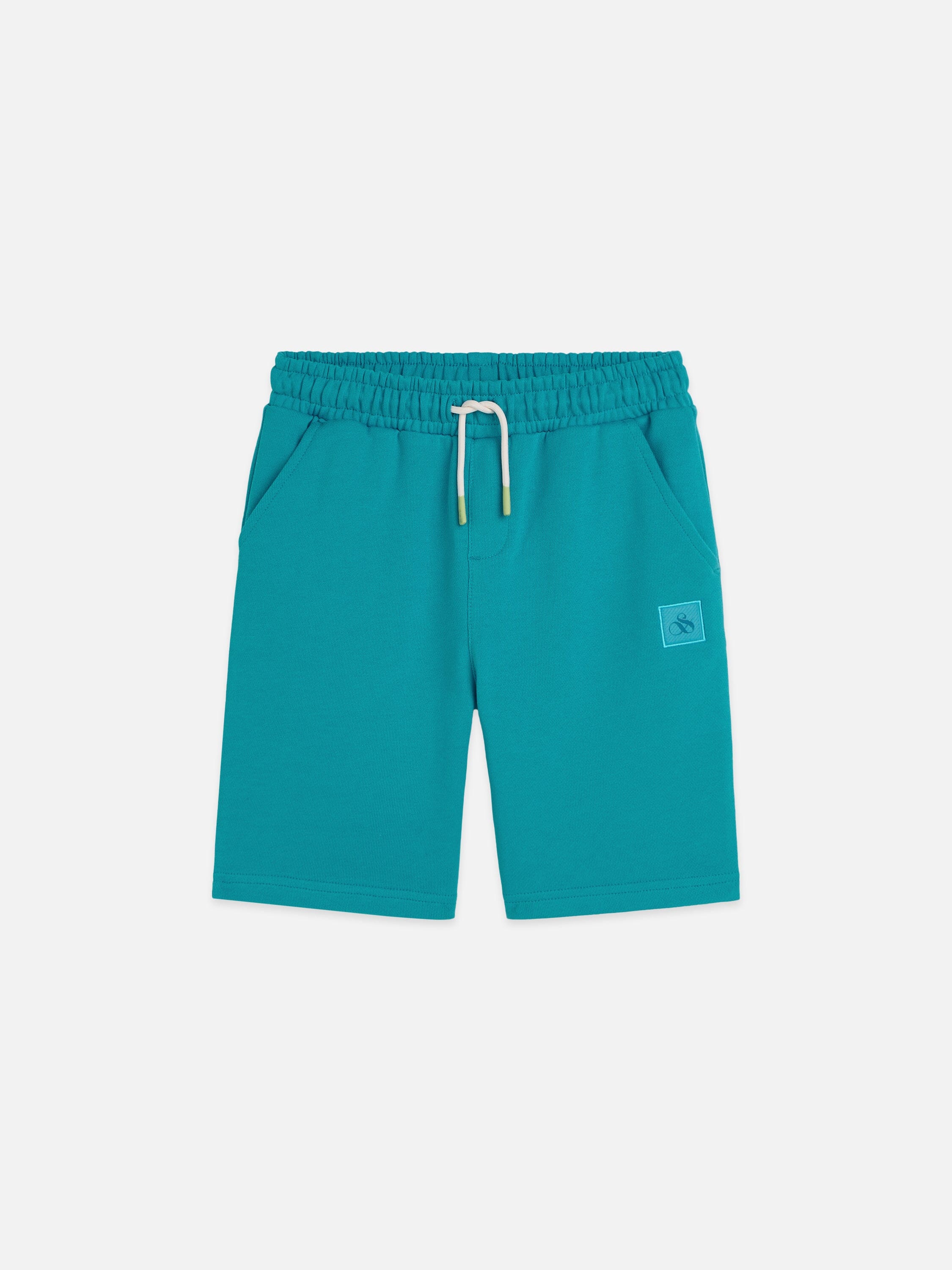 Scotch & Soda Kids Sweatshorts „Logo Badge“ – Tahitian Teal Shorts Scotch & Soda 10 Jahre
