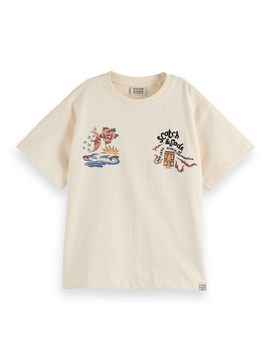Scotch & Soda Kids T-Shirt „40th Anniversary“ – Eggnog T-Shirt Scotch & Soda 10 Jahre