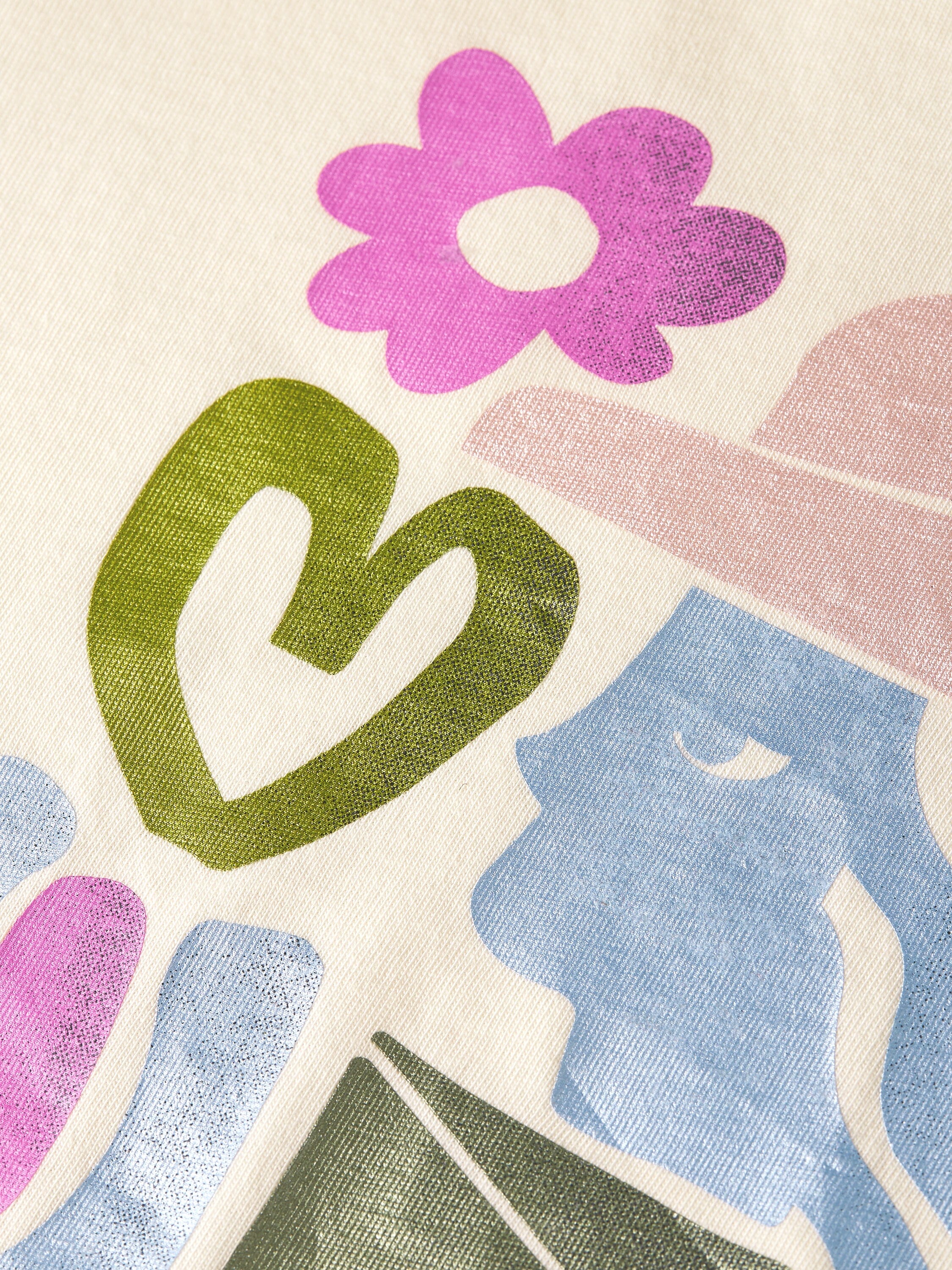 Scotch & Soda Kids T-Shirt „Knotted Artwork“ – Eggnog T-Shirt Scotch & Soda